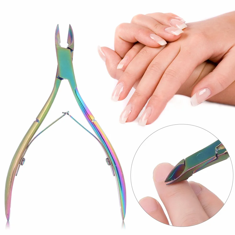 Pince à cuticules en acier inoxydable tondeuse outil de pédicure pour ongles et ongles de pied