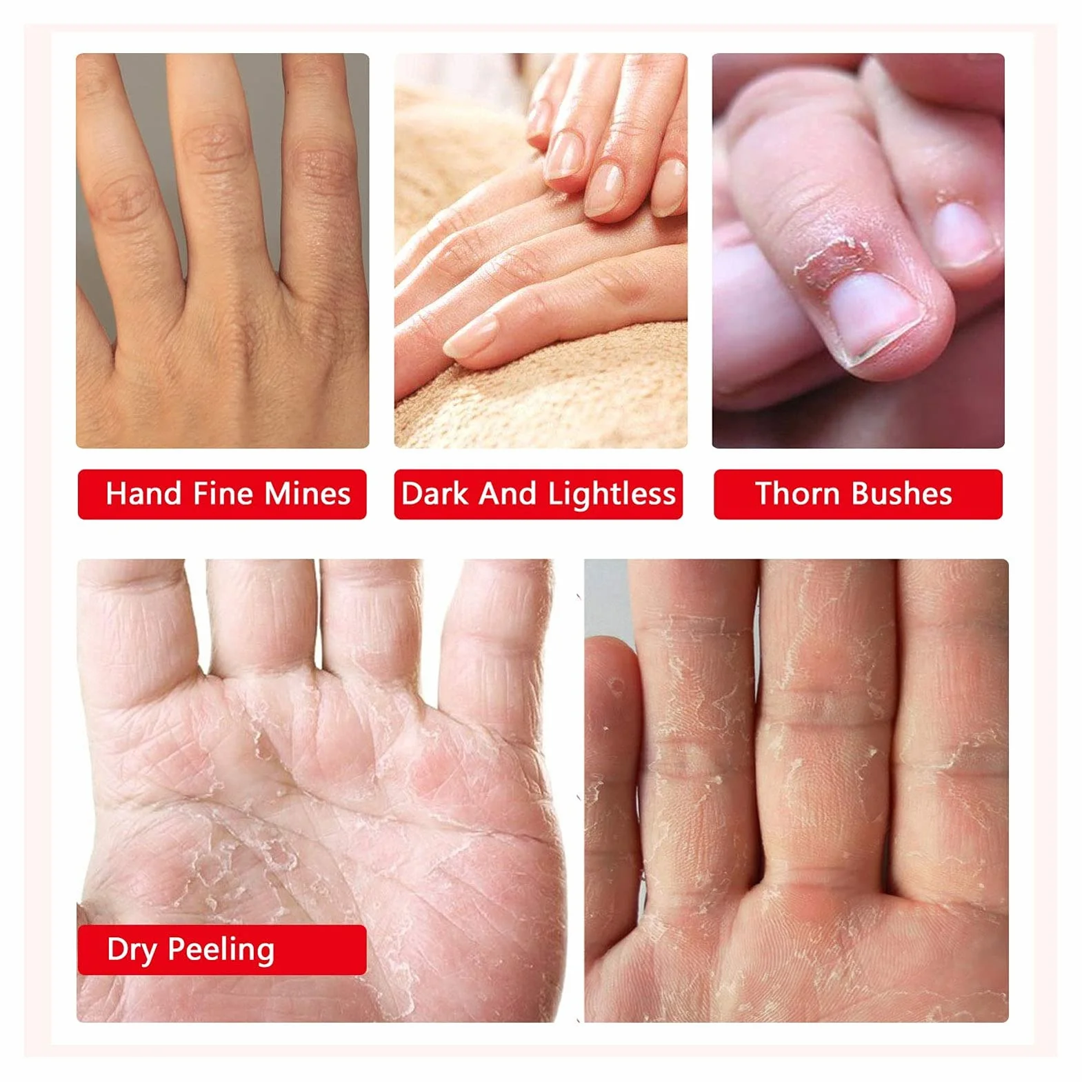 Masque Exfoliant pour les Mains Bio Gants Hydratants Peeling Réparation Peau Sèche