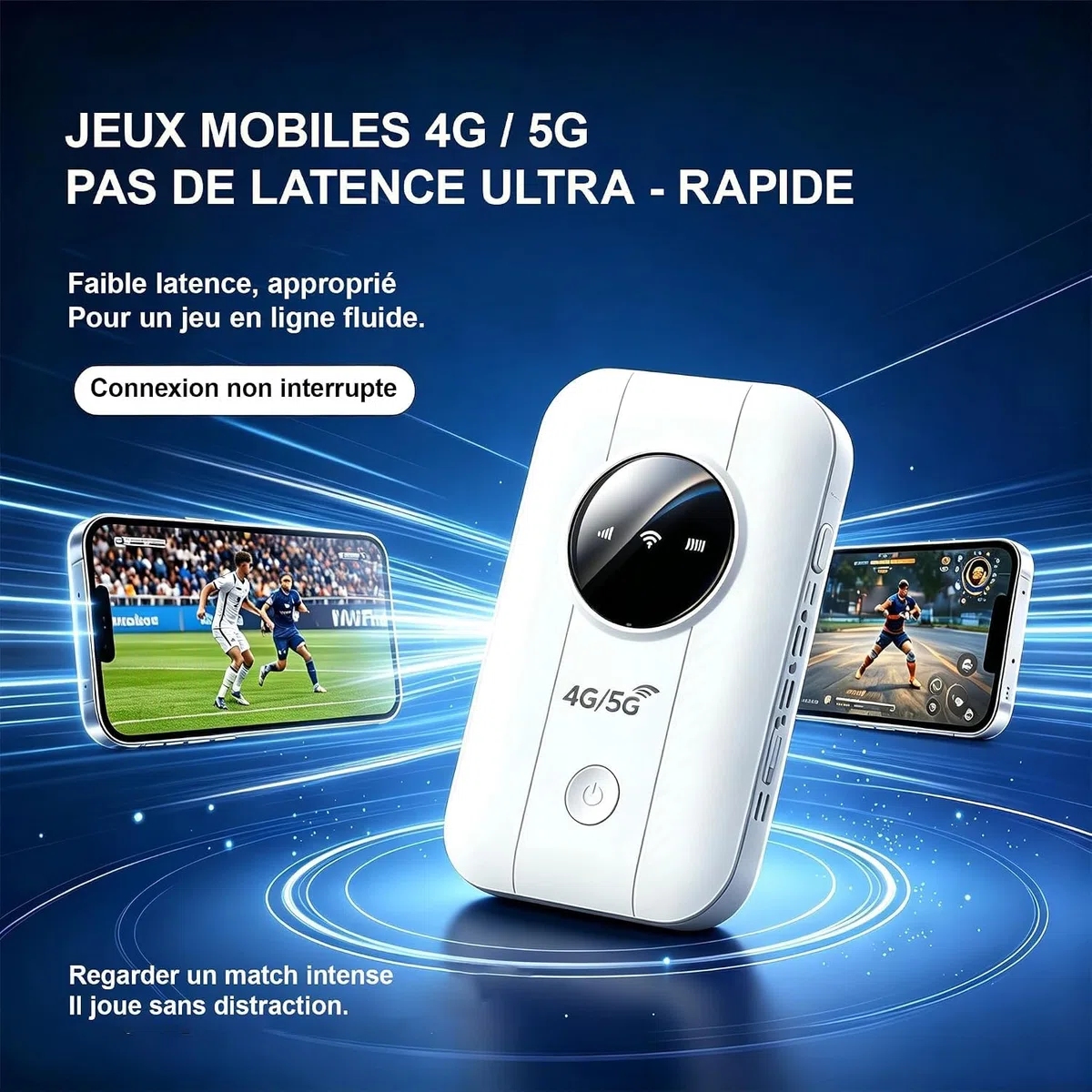 Routeur 5G Portable Débloqué avec Slot SIM –Modem 5G/4G Carte SIM,Pocket WiFi débloqué sans abonnement,Jusqu’à 20 Appareils Connectés,Hotspot WiFi Mobile Idéal pour Voyage,Télétravail ＆ Camping
