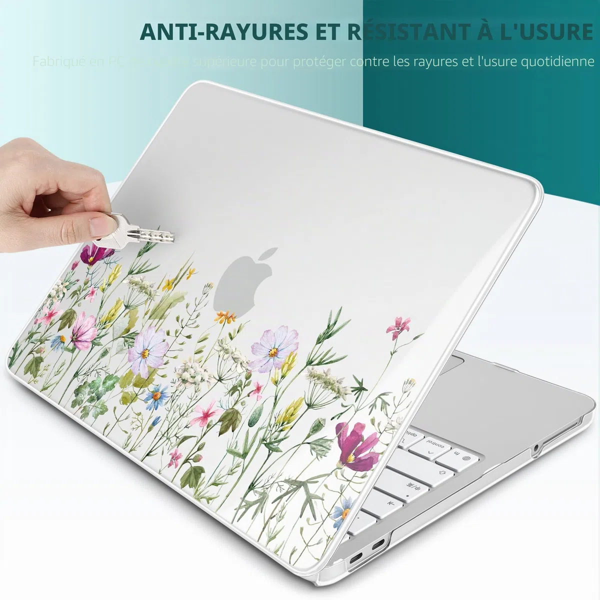 Batianda Coque rigide ultra fine pour MacBook Neo 13" version 2026, modèle A3404, avec protection de clavier, protecteur d'écran et adaptateur USB, ensemble d'accessoires légers pour ordinateur