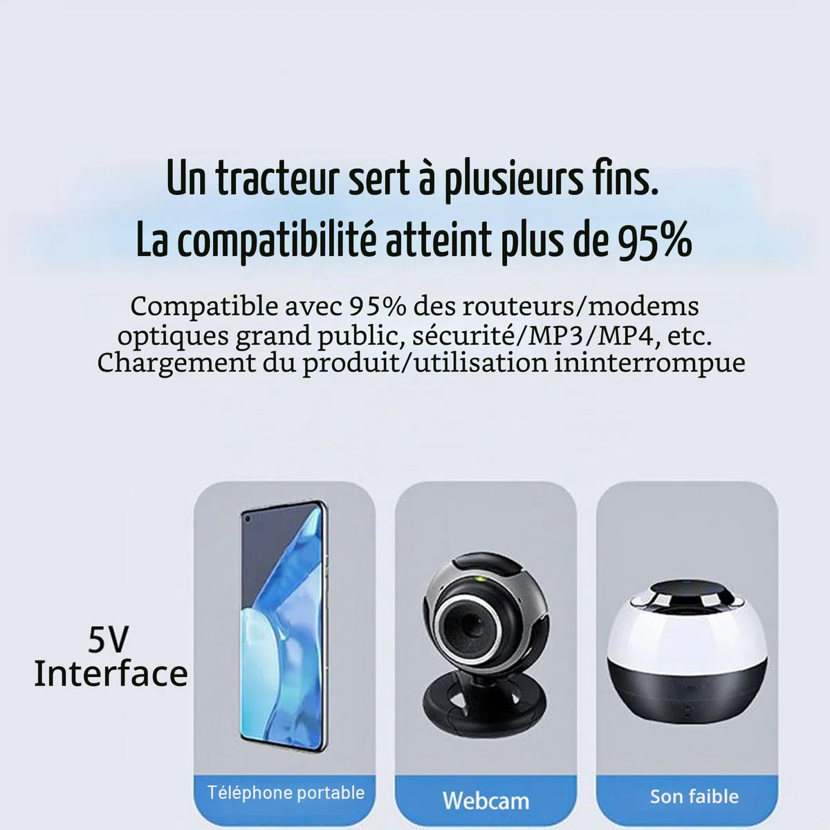 UPS 5 V 15 V 24 V POE 5 V 9 V 12 V Alimentation sans Interruption, Sortie USB 18 W DC Mini UPS Batterie de Secours pour Modem Optique de Routeur de Caméra, Système UPS de Veille