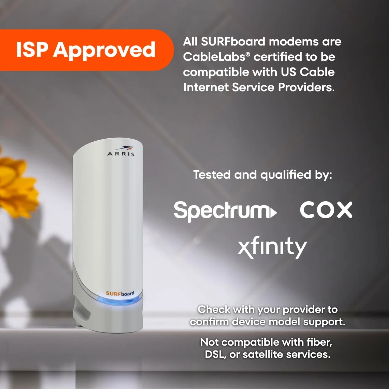 ARRIS S33 – Modem câble – Modem Rapide DOCSIS 3.1 Multi-Gigabit pour Comcast Xfinity, Cox, Spectrum et Plus Ports 1 et 2,5 Gbit/s Vitesse Internet maximale 2,5 Gbps 4 canaux OFDM