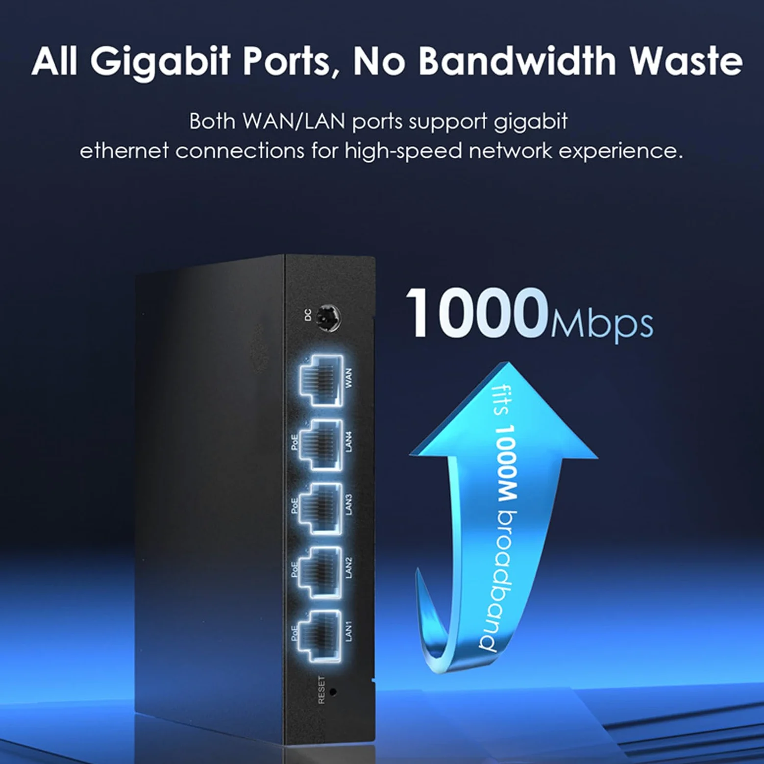 Bewinner Gigabit PoE Switch for Seamless Roaming | Contrôle réseau avancé, solutions WiFi personnalisées, boîtier en fer, utilisation domestique et hôtelière