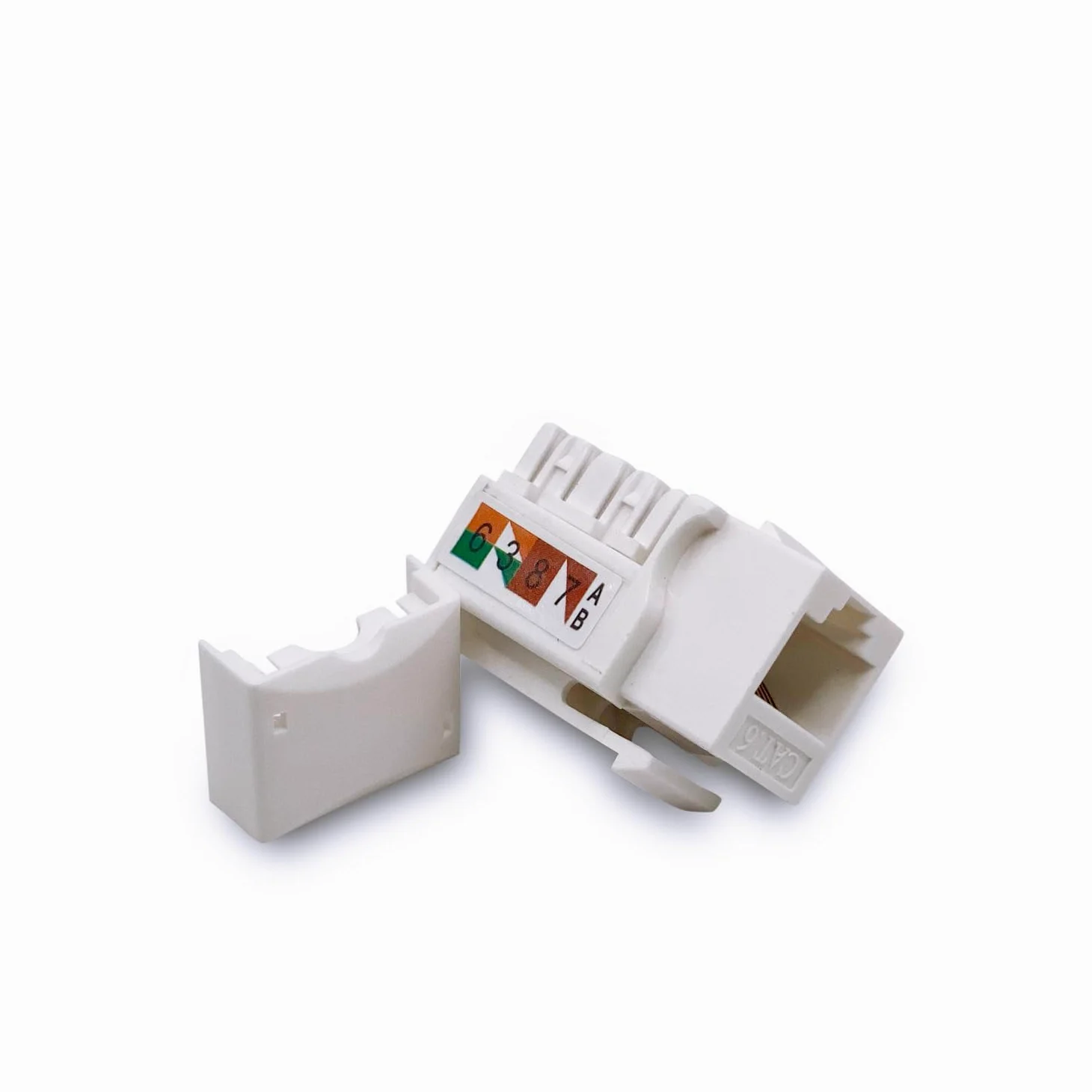 Lot de 5 prises Keystone Cat6 – [certifié UL] – Prise murale Ethernet – Coupleur réseau – Compatible Cat5/5e/6