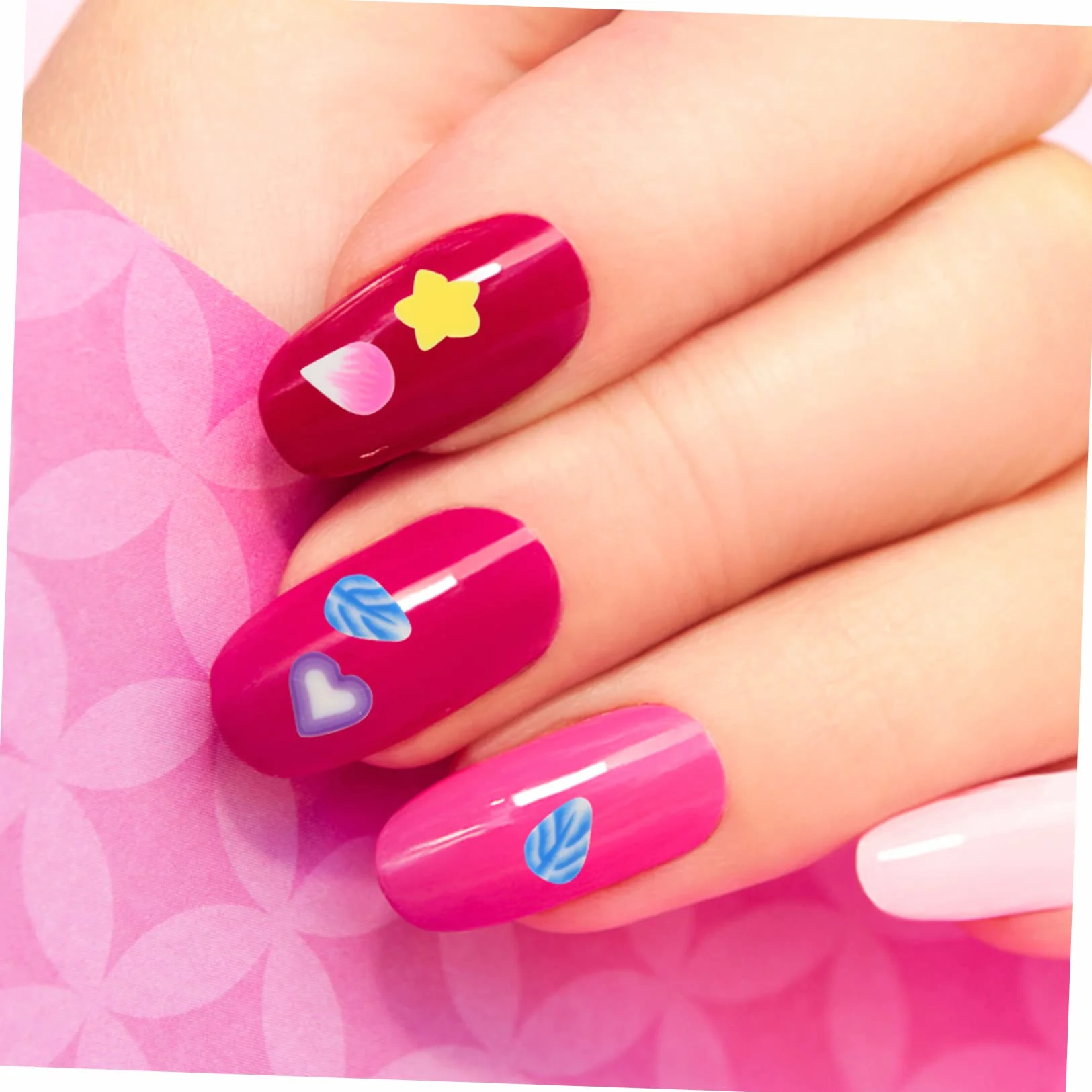 Patch en Pâte Polymère Motif Fruits Doux pour Décoration Ongles DIY, 8 Boîtes