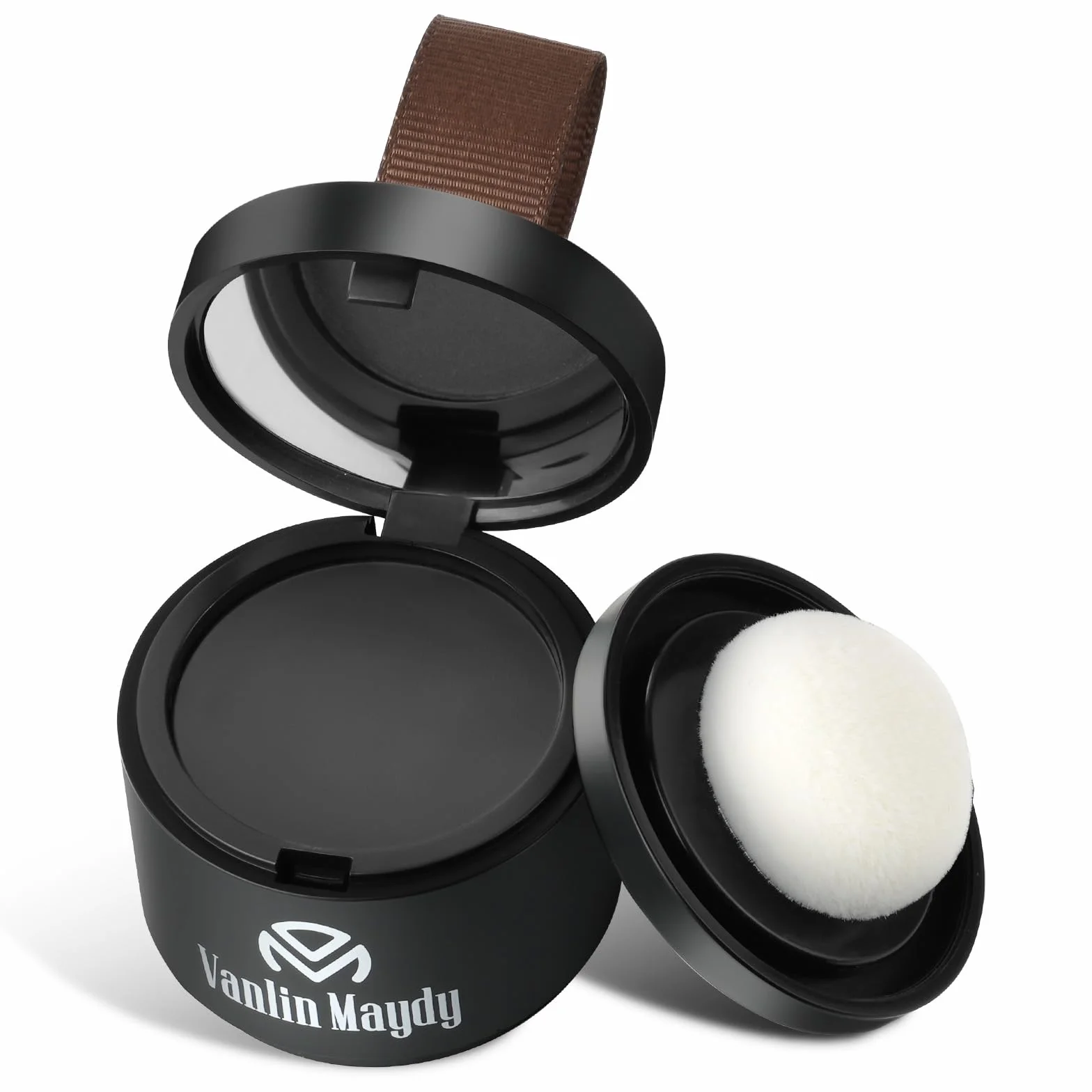 Poudre de Racine de Cheveux, Hair Root Concealer, Couvre-Racines Noirs pour Cheveux