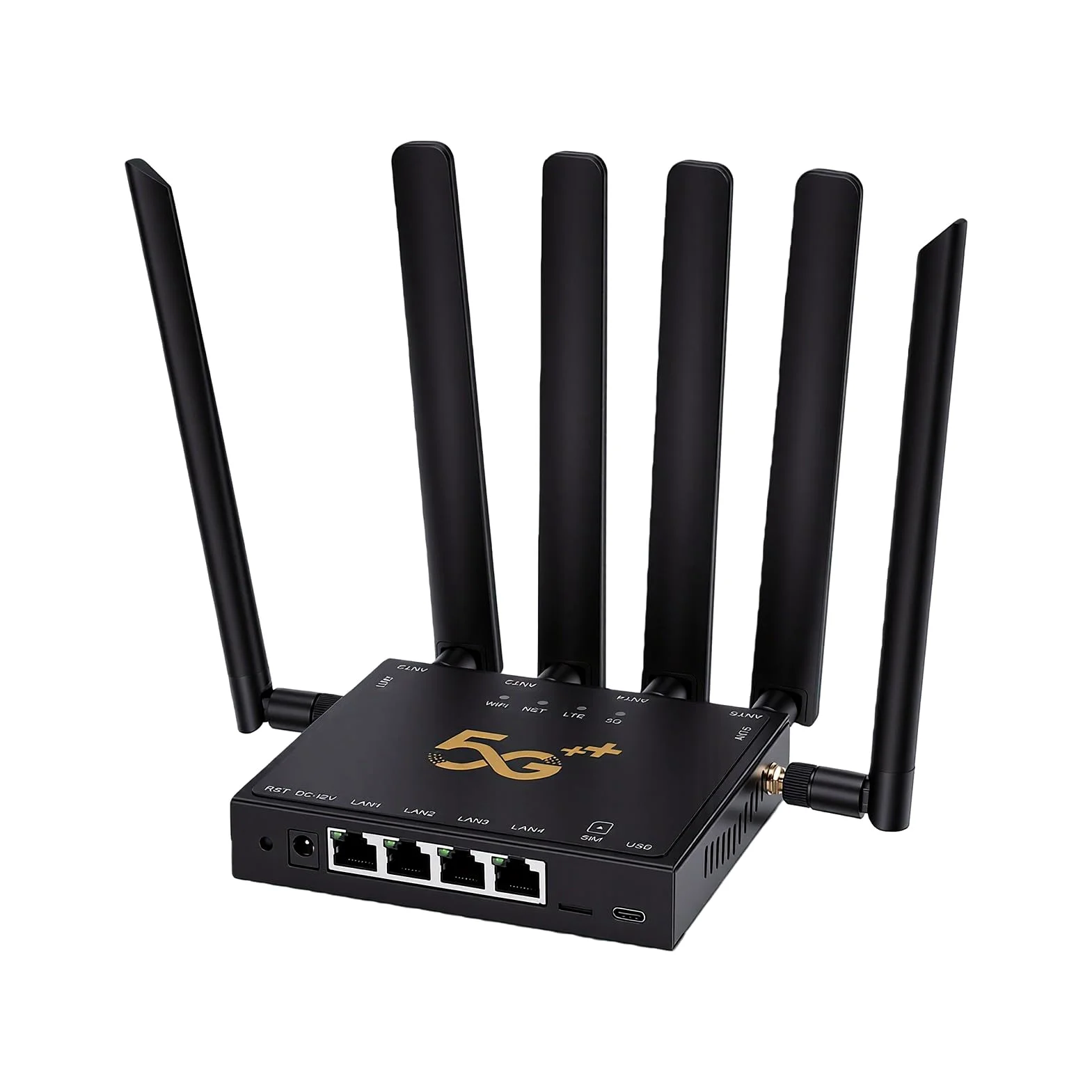 Duokon Routeur Industriel 5G, Routeur SIM Double Mode NSA SA, Gigabit sans Fil avec Verrouillage Multi-Bandes pour Europe, Asie, Afrique, Australie