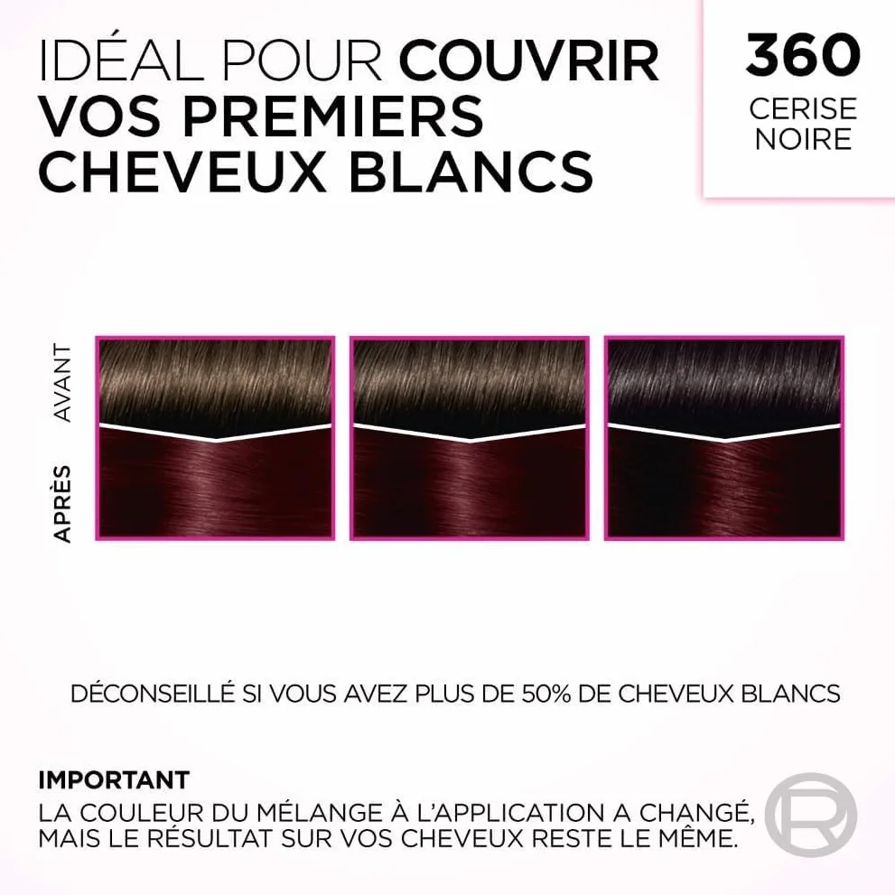 L’ORÉAL PARIS Casting Crème Gloss Cerise Noire 3.60 Coloration Cheveux Semi-Permanente