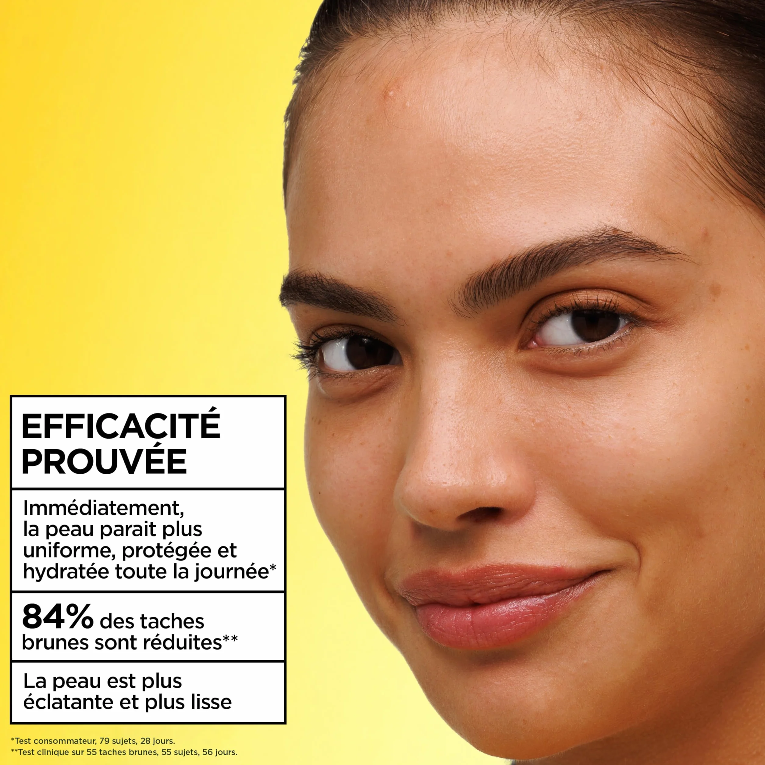 GARNIER SkinActive Vitamine C Fluide Perfecteur Teinté Wonder Tint SPF50+ Soin Visage Teinte Medium 40 ml