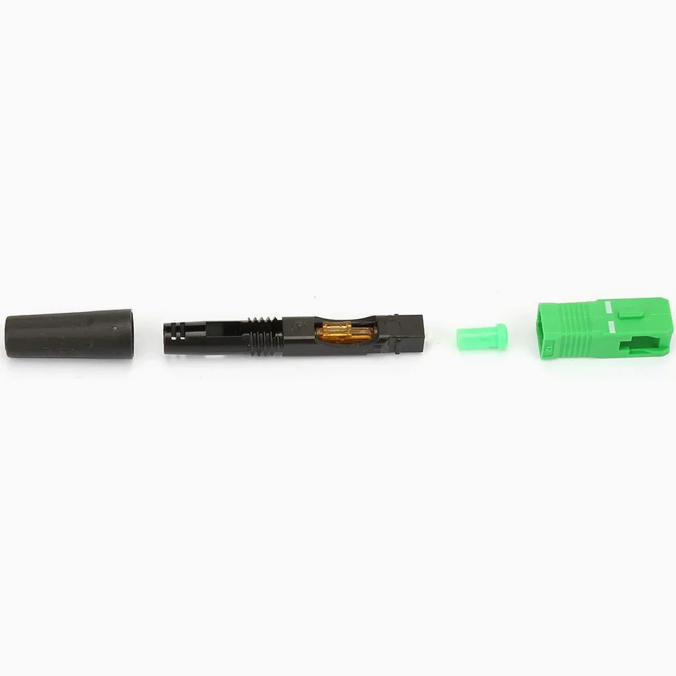 Adaptateur de Connecteur intégré de Fibre Optique SC/pour FTTH, Performances Stables, Protection Intégrée, 100 Pièces pour Instrument à Fibre Optique