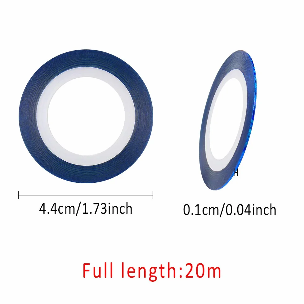Dadabig 60PCS Nail Art Stripes Sticker Autocollant Fil Striping Tape Bande Manucure Rouleau à Ongles Ruban