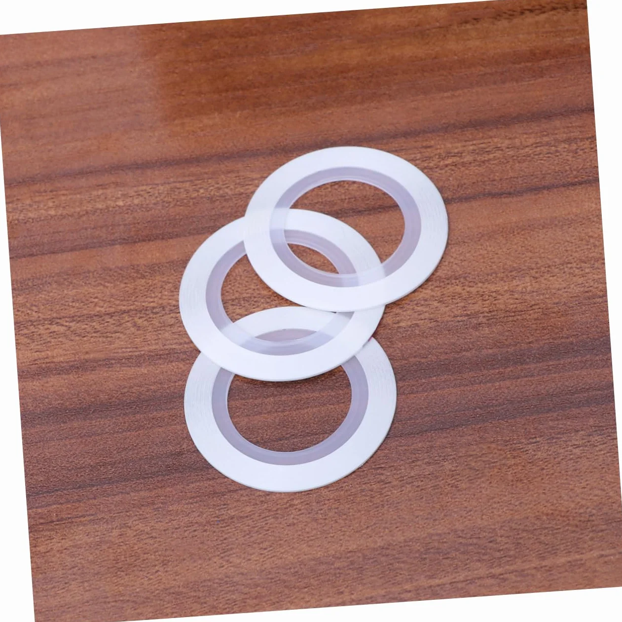 Rubans Autocollants Ligne Ongle Brillants Couleurs Métallisées Diy Manucure Pédicure Blanc 3pièces