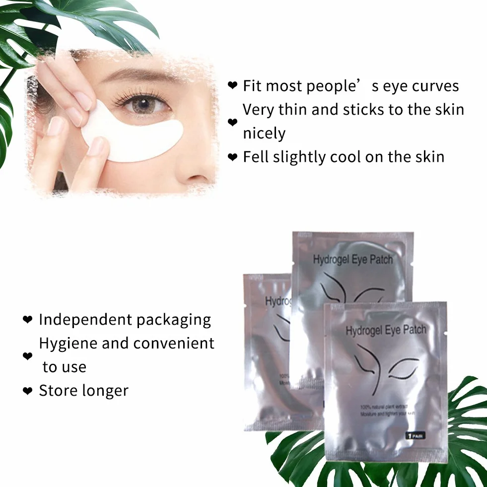 Patchs Pour Extensions de Cils Non Pelucheux Gel Yeux Masque Beauté Outil 100 Paire (Fox)