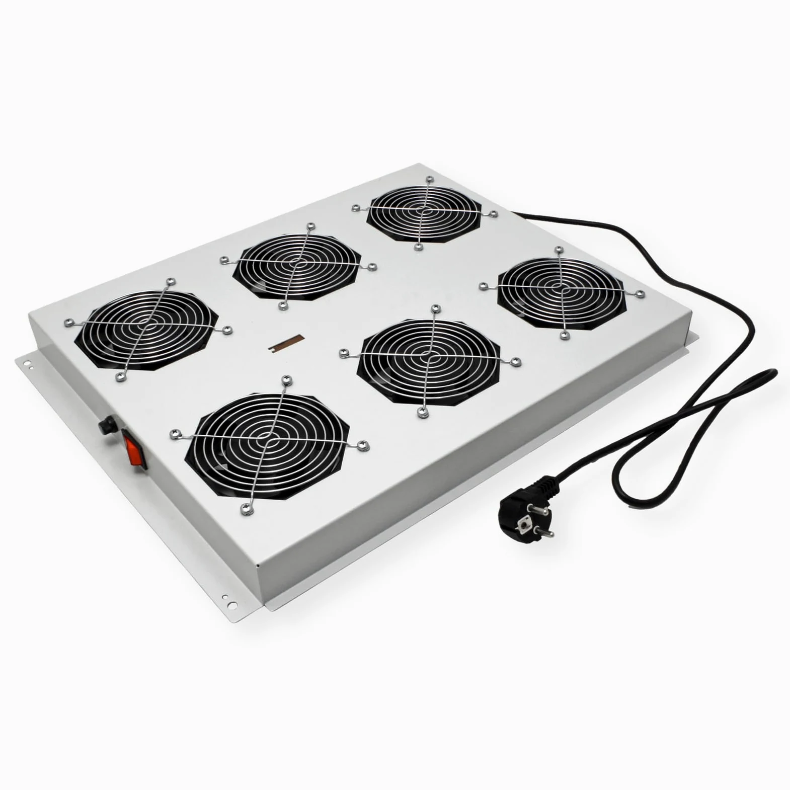 ROLINE Unité de Ventilation de Toit 19 Pouces 6 Ventilateurs, on/Off pour Armoire Serveur Gris