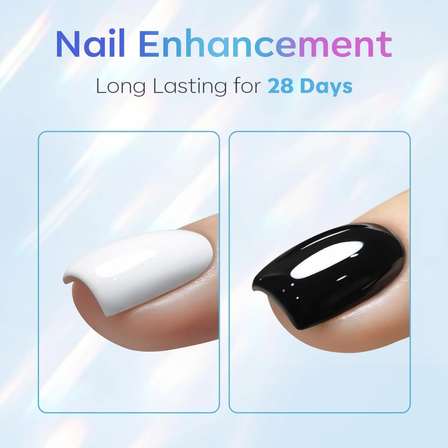 Modelones Top Coat Semi Permanent 2x15ml UV/LED Ultra Brillant Finition Longue Durée