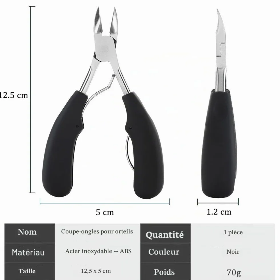 DAZISEN Coupe Ongles Acier Inoxydable Pince à Ongles Professionnel