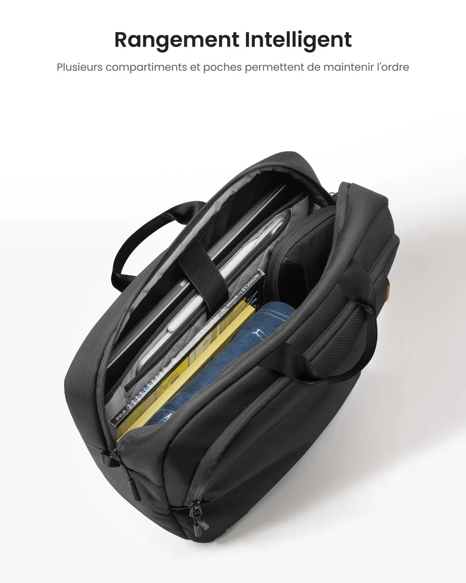 tomtoc Sacoche Multifonctionnelle pour ordinateur portable Sac d'épaule pour 13-14" MacBook Air/Pro, 2024 13,5" Microsoft Surface Laptop 6, Lenovo ThinkPad/Dell Inspiron/ASUS ZenBook/Acer Aspire 14