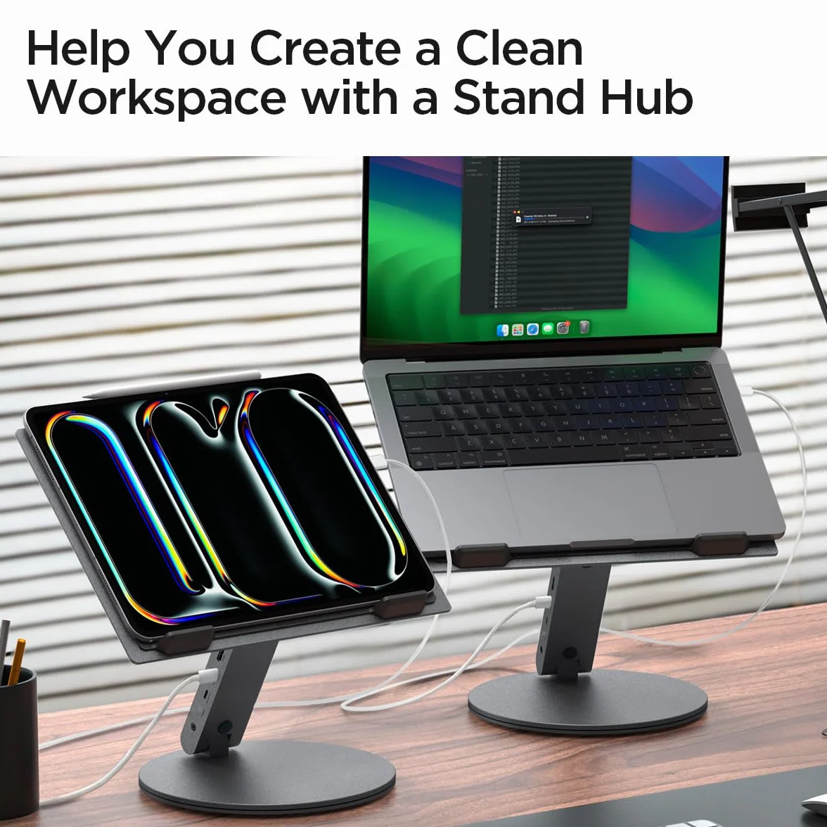 Spigen ArcDock Hub 6-en-1 Station d'accueil HDMI 4K60Hz USB-C USB-A 3.0 pour PC Portable jusqu'à 15.6" MacBook iPad