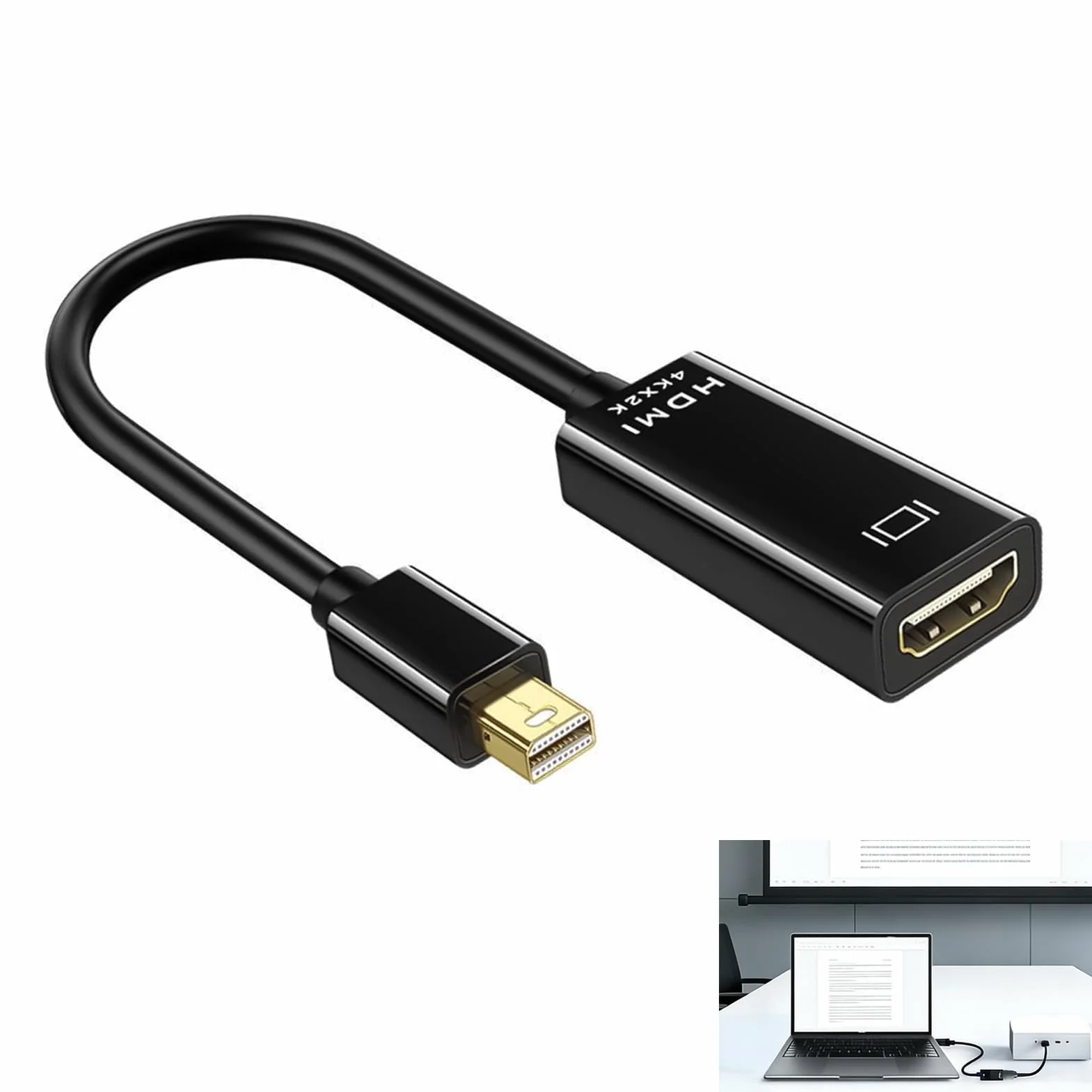 Adaptateur Mini DisplayPort vers HDMI 4K@30Hz Thunderbolt 1/2 pour iMac Surface