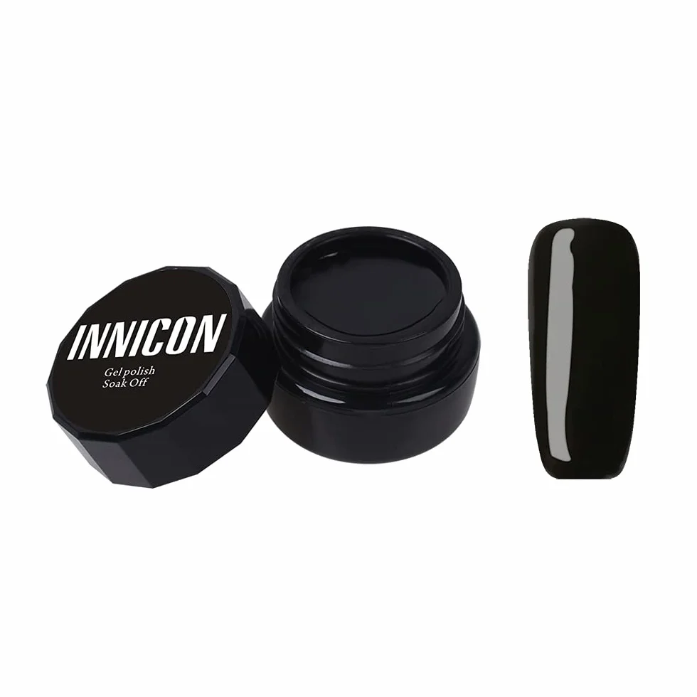 Kit de vernis à ongles gel peinture 3D noir UV LED 8g