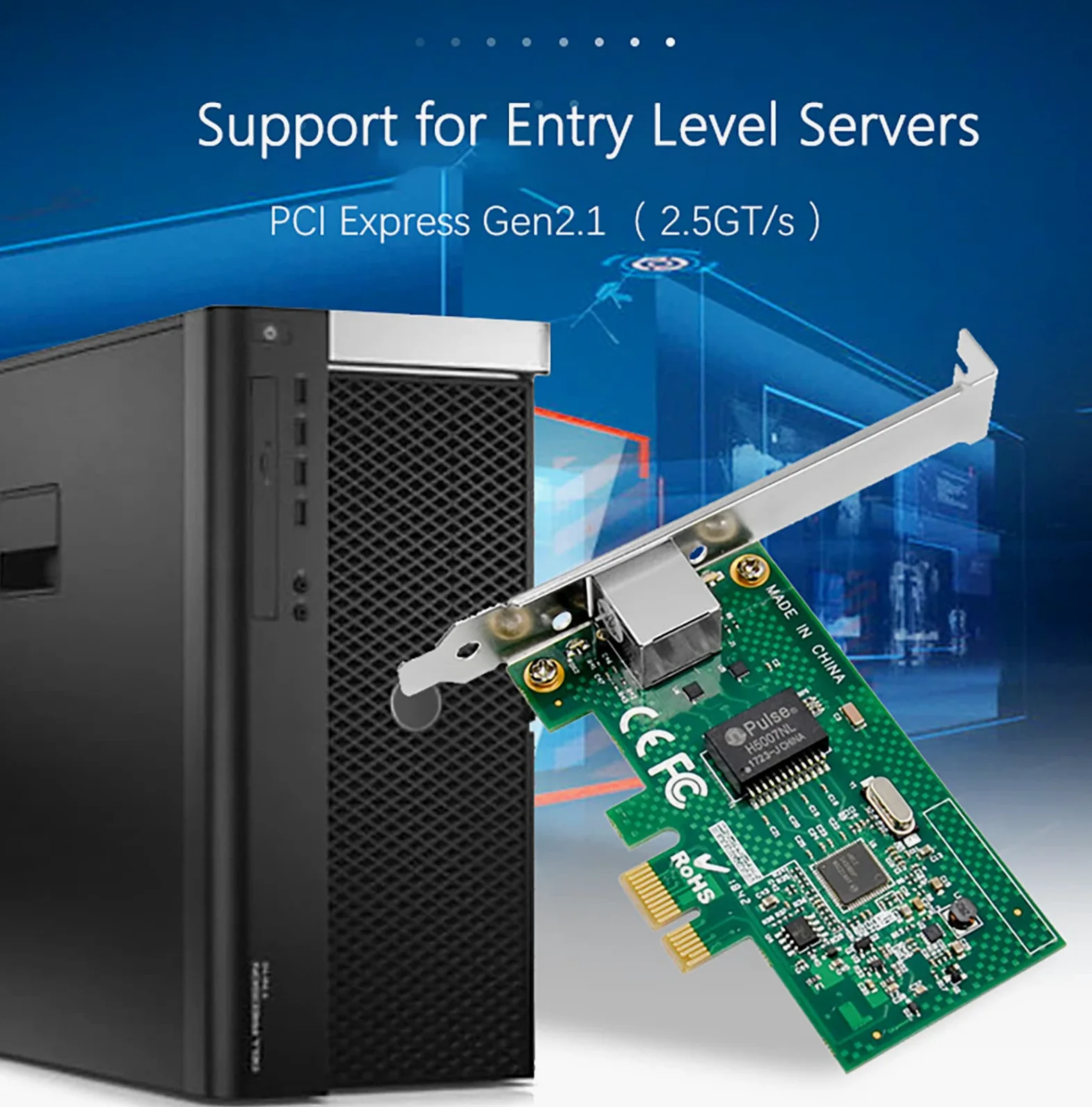 Carte réseau PCIe Gigabit 1000 m PCI Express Ethernet avec Intel I210AT LAN NIC pour prise en charge PXE pour Windows/Windows Server/Linux (design de protection Lightning) (ST729)