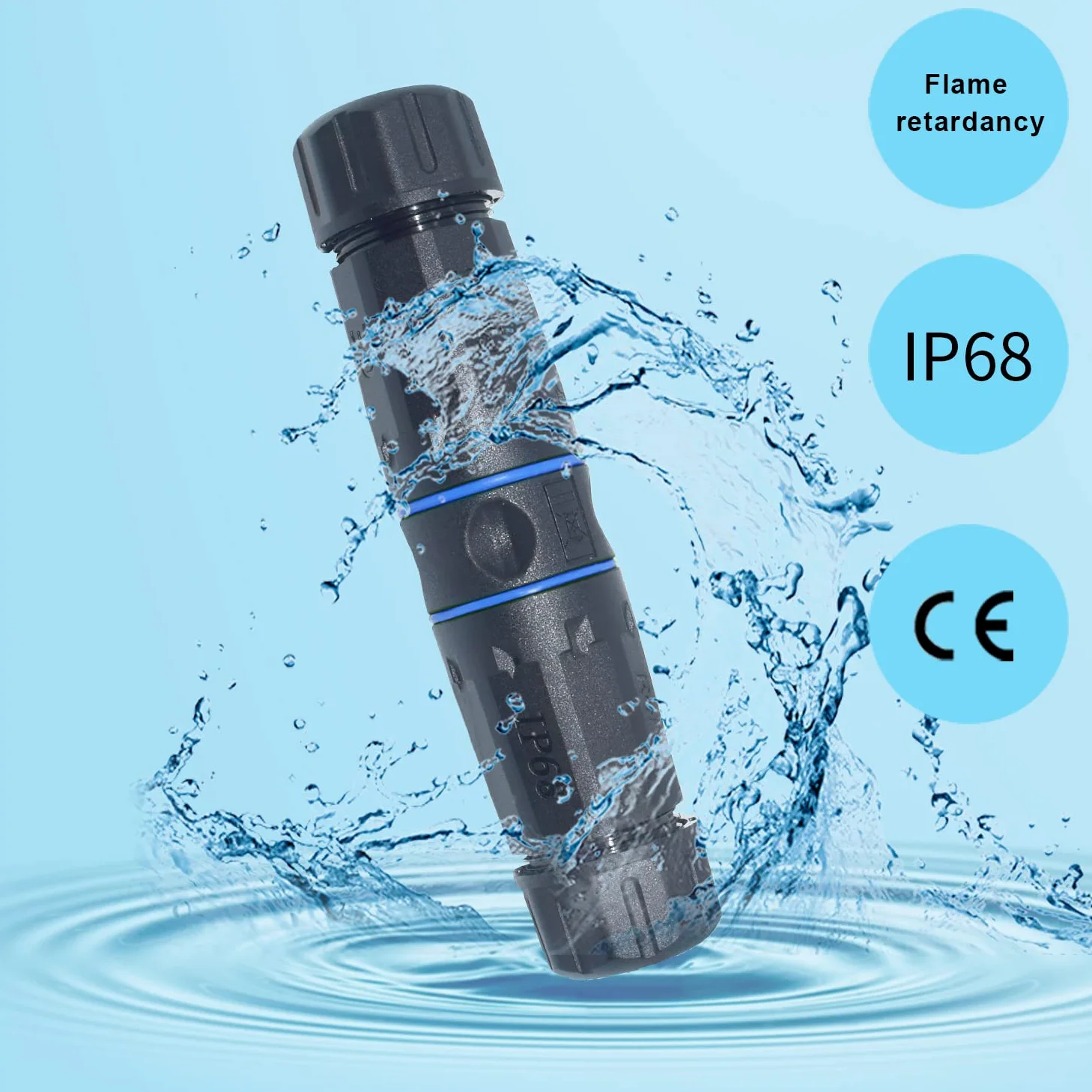 Coupleur RJ45 étanche IP68, coupleur Ethernet en cuivre pur étanche, connecteur de câble Ethernet LAN extérieur pour câble Ethernet Cat5, Cat5e, Cat6, Cat7, Cat8 (noir, lot de 5 femelles)