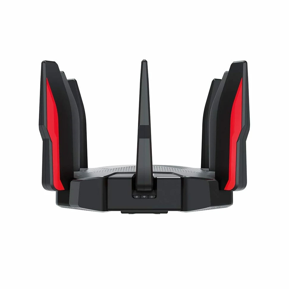 TP-Link AX6600 Tri-Band Wi-FI 6 Gaming Router with 4* Gigabit Ports+1 * 2.5 Gbps Port, WiFi Speed up to 6600Mbps, 2 USB Ports, Quad-Core CPU, Ideal for Gaming Xbox/PS4/Steam & 4K (Archer GX90)