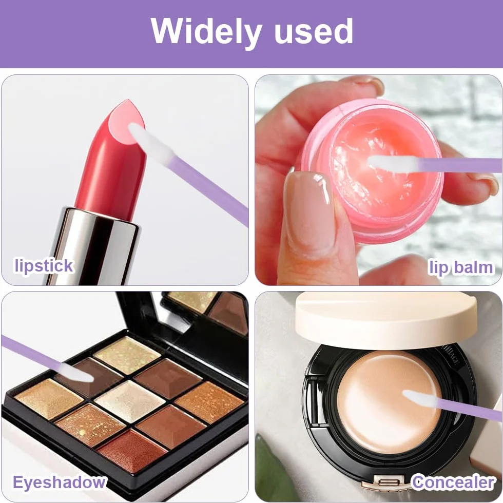 Pinceaux à Lèvres Jetables 400 Pièces, Applicateur Rouge à Lèvres Jetable, Outil de Maquillage Parfait
