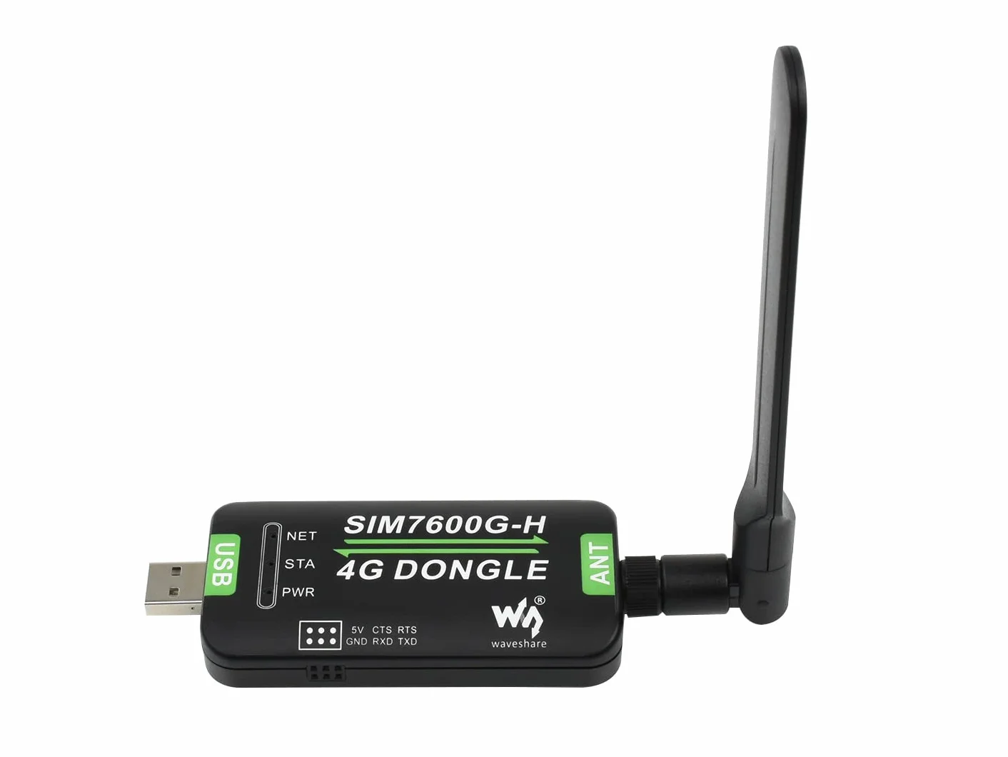 Waveshare SIM7600G-H 4G Dongle Global Band Industrial GNSS 50Mbps