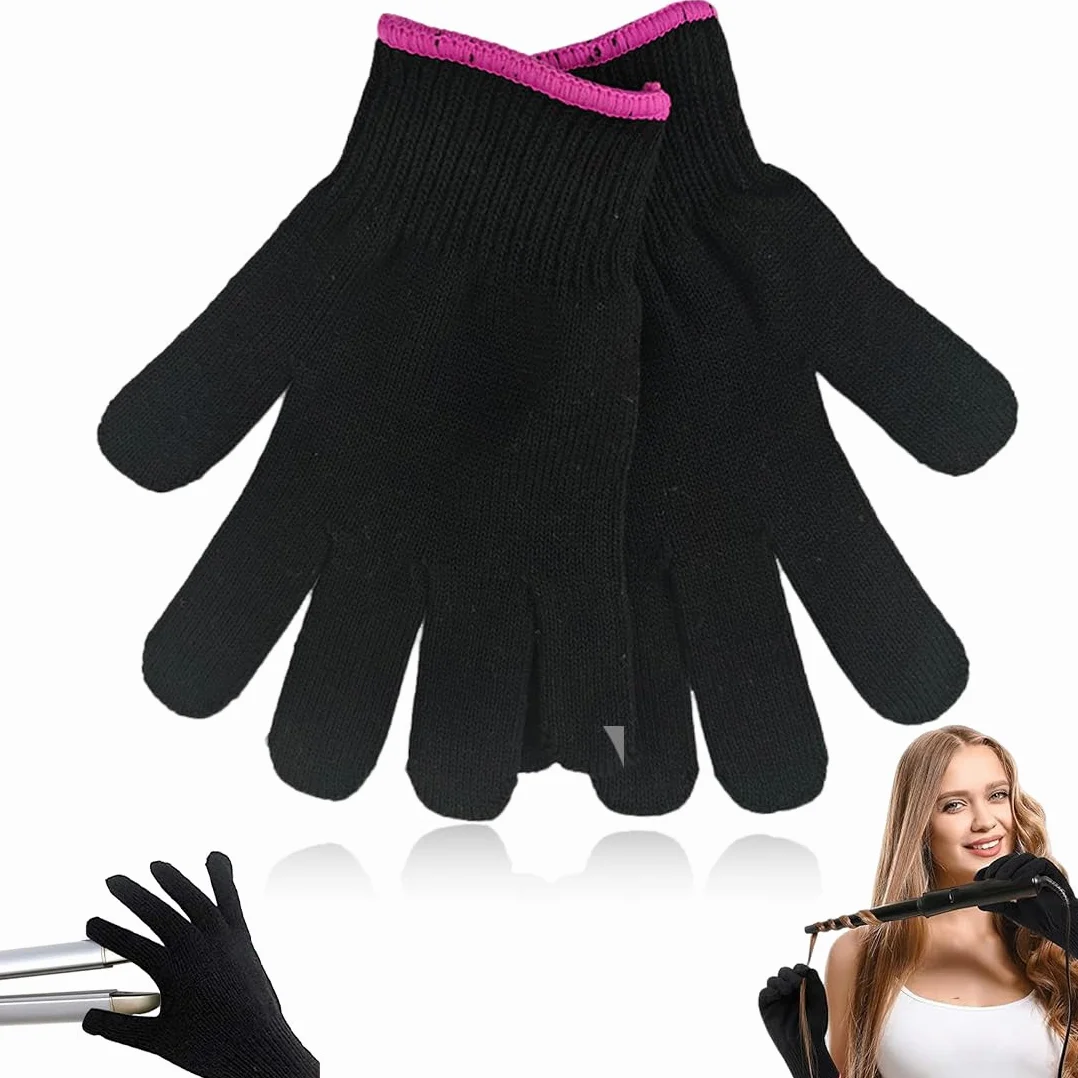 Gants résistants à la chaleur pour fer à friser et fer plat, protection thermique pour coiffure