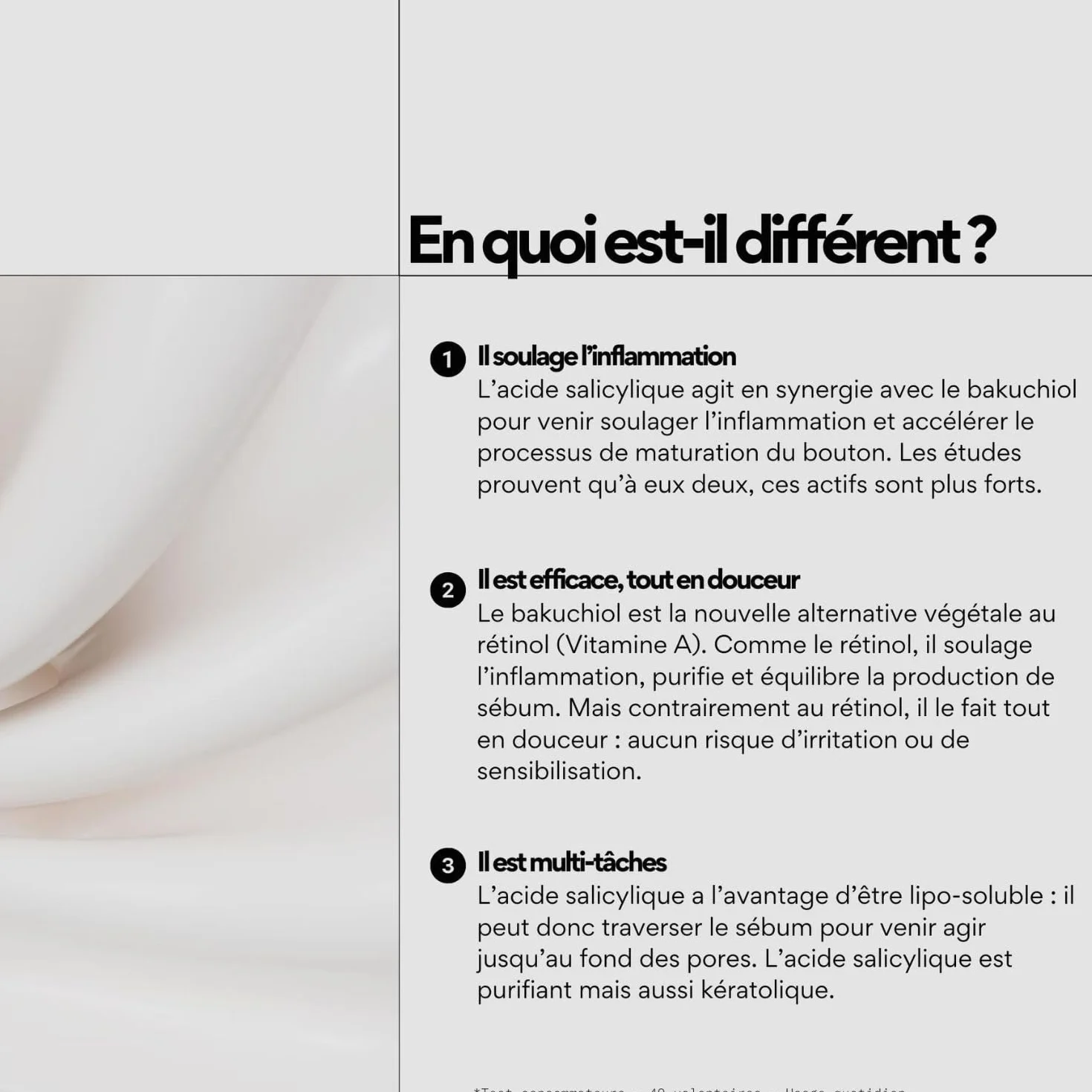 Skin & Out Soin Boutons Traitement ciblé Acide Salicylique 1% Bakuchiol 99% Naturel