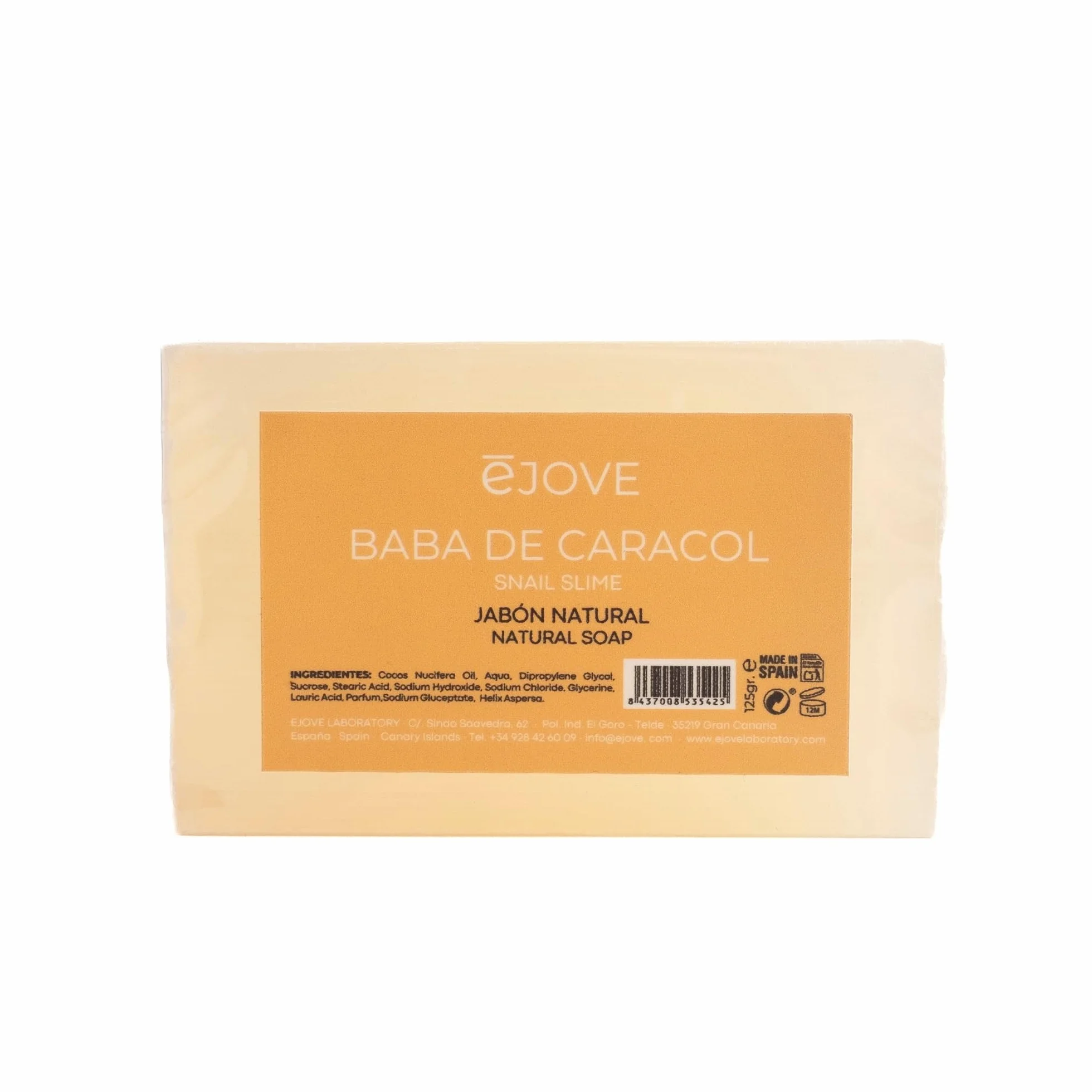 Ejove Savon Facial Nettoyant à la Bave d'Escargot 125g Éclaircissement Peau Anti-acné Hydratation