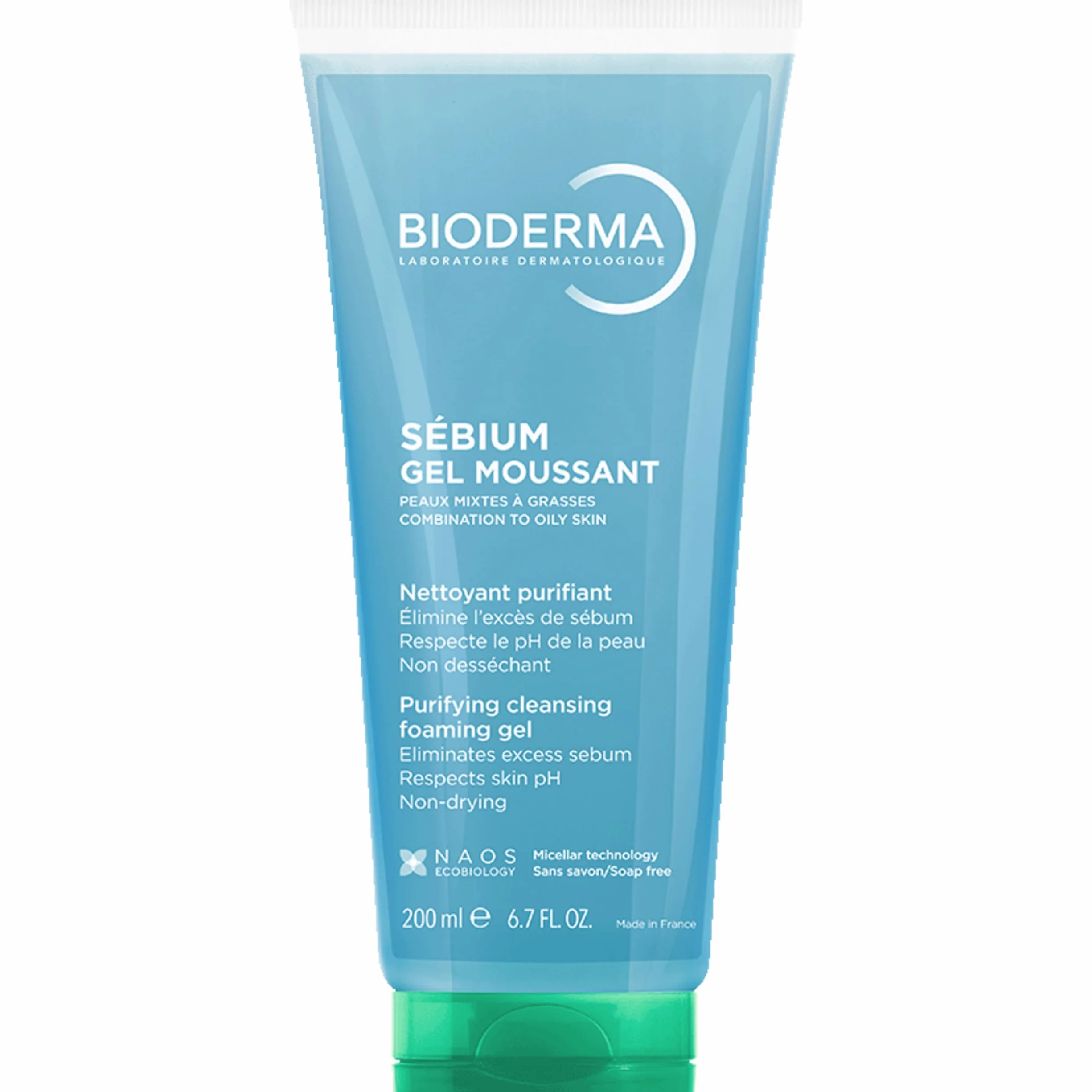 BIODERMA Sébium Gel Moussant Nettoyant purifiant doux 200 ml