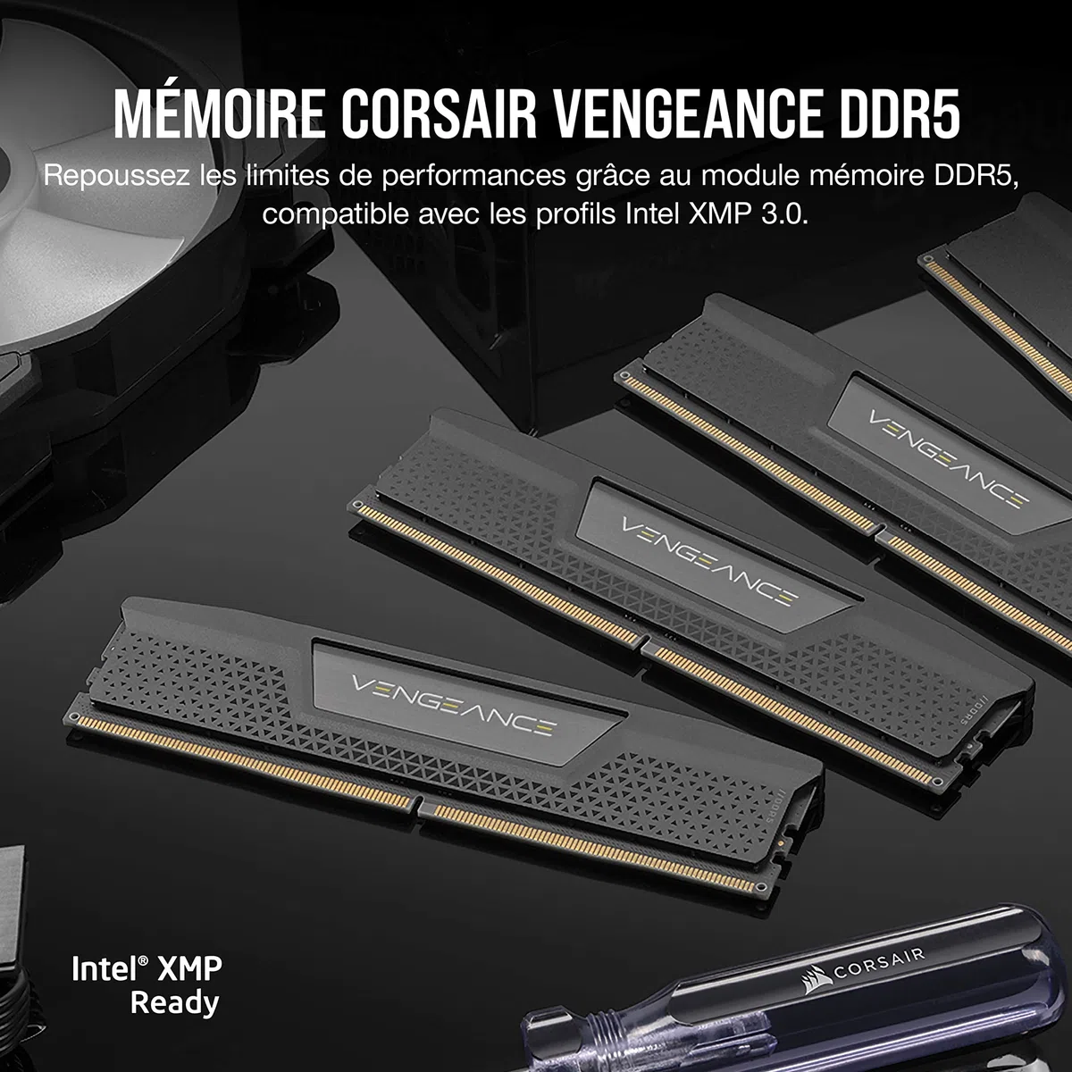 CORSAIR Vengeance DDR5 32Go (2 x 16Go) Jusqu'à 6200MHz Intel RAM