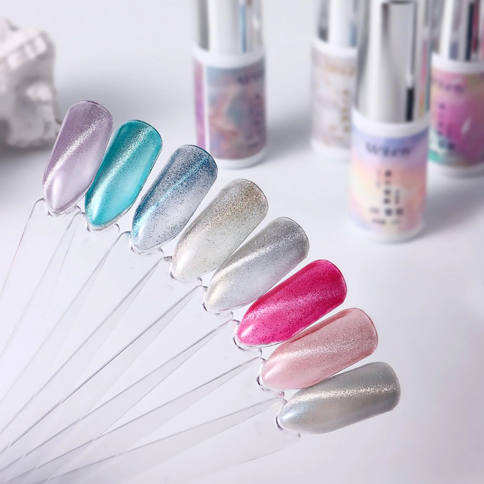 Nuancier Ongles 150 Pièces Présentoir Vernis Semi Permanent Nail Art avec Autocollants Numéro