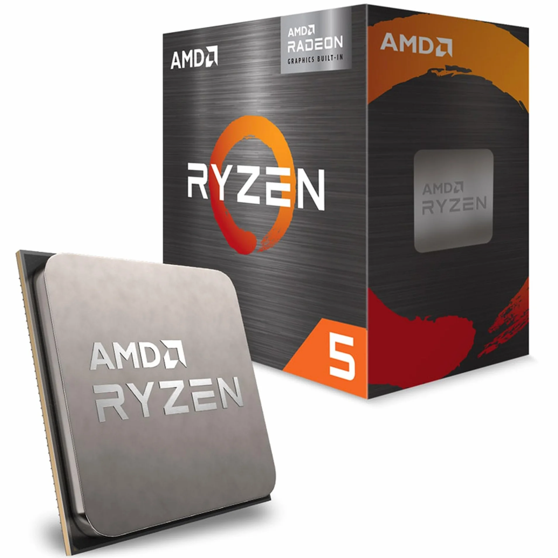 AMD Ryzen 5 5500GT Processeur (Radéon Graphique Intégré, 6 Cœurs/12 Threads, 65W DTP, AM4 Socket, 19Mo Cache, Jusqu'à 4,4 GHz Fréquence Boost, Ventilateur Wraith Stealth)