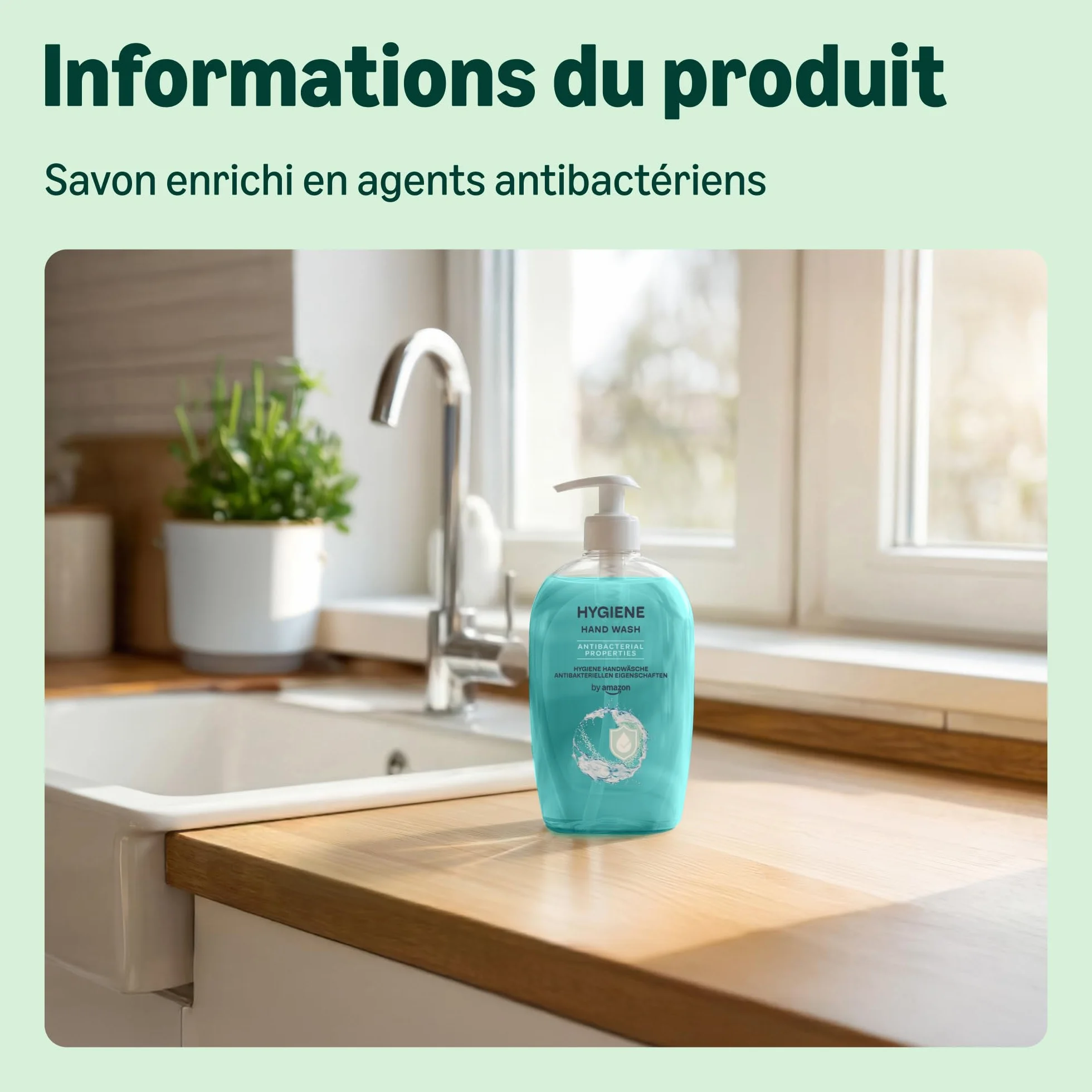 Amazon Nettoyant pour les mains Hygiène 4 x 500 ml