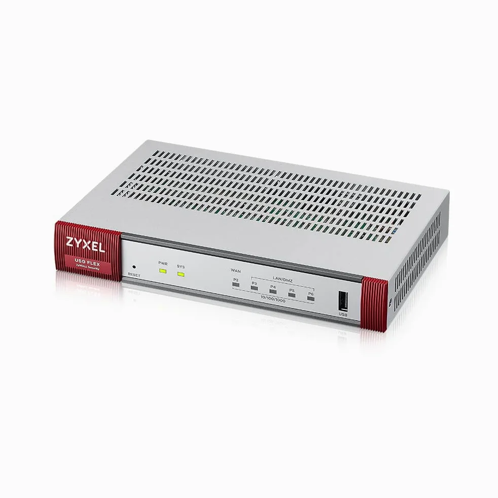 Zyxel USGFLEX50 ZyWALL VPN Routeur pare-feu de sécurité réseau | Matériel uniquement | Particuliers et petites entreprises | Jusqu'à 25 utilisateurs | Option Nebula Cloud