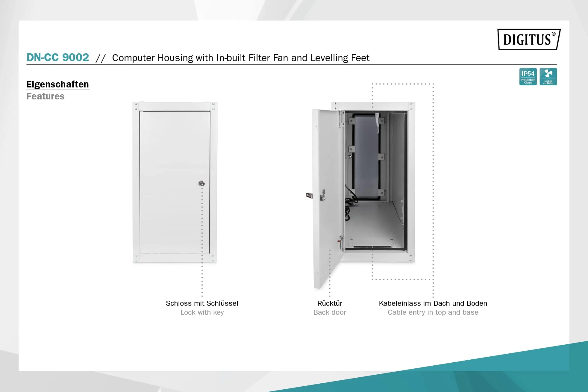 Digitus DN-Cc 9002 - Gestell - Grau, Ral 7035 (dN-Cc 9002)