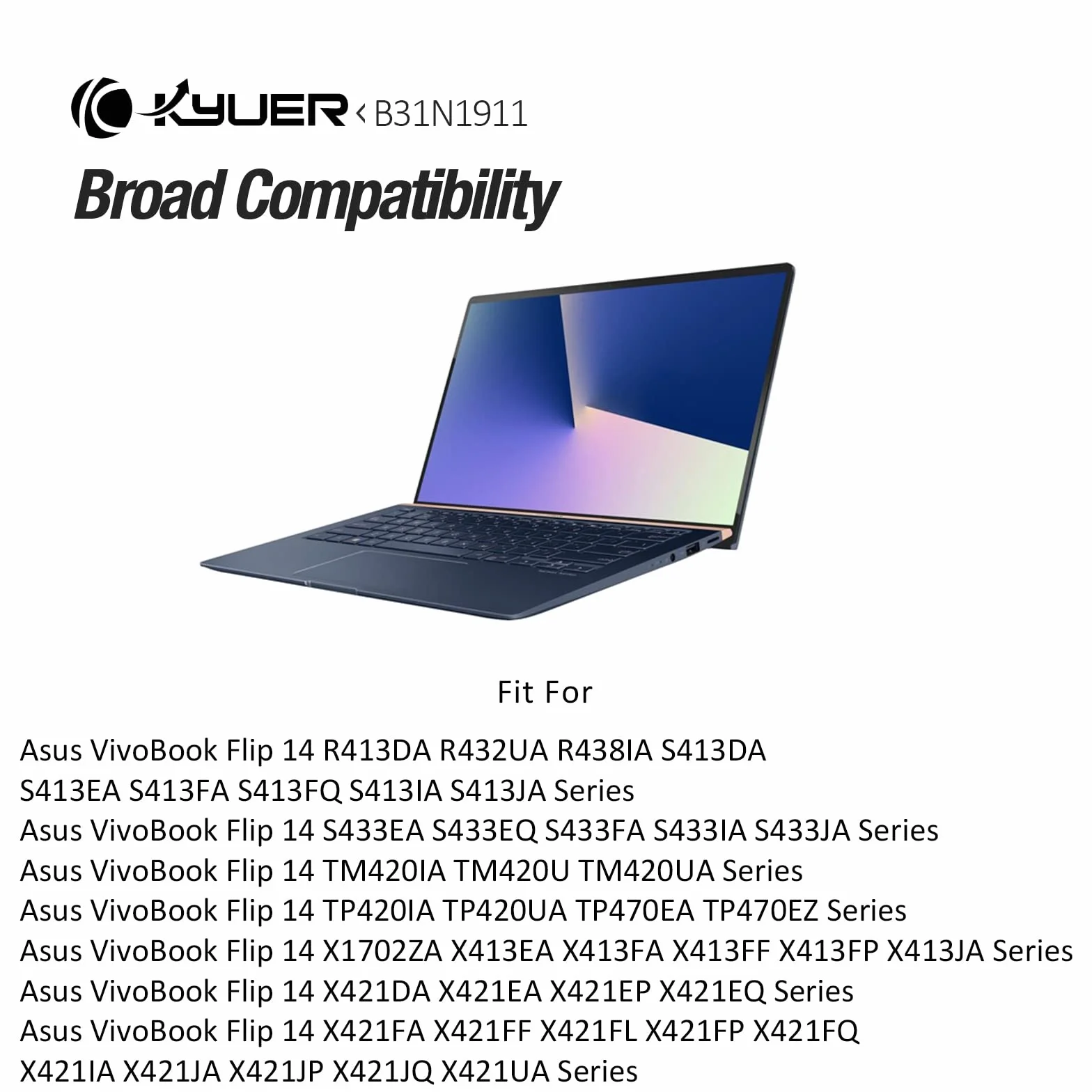Batterie pour ASUS VivoBook Flip TP420 TM420 TP470 K413 X413 A1402 A1502