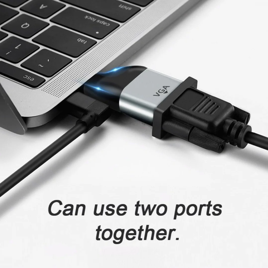 Câble adaptateur USB C vers DisplayPort HDMI VGA Mini-DP LAN 4K 60 Hz