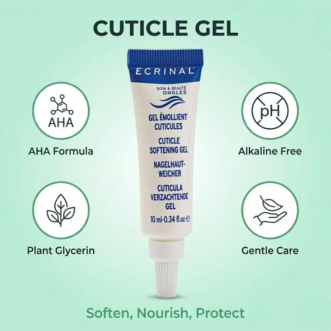 Ecrinal Gel Emollient Cuticules aux AHA 10ml