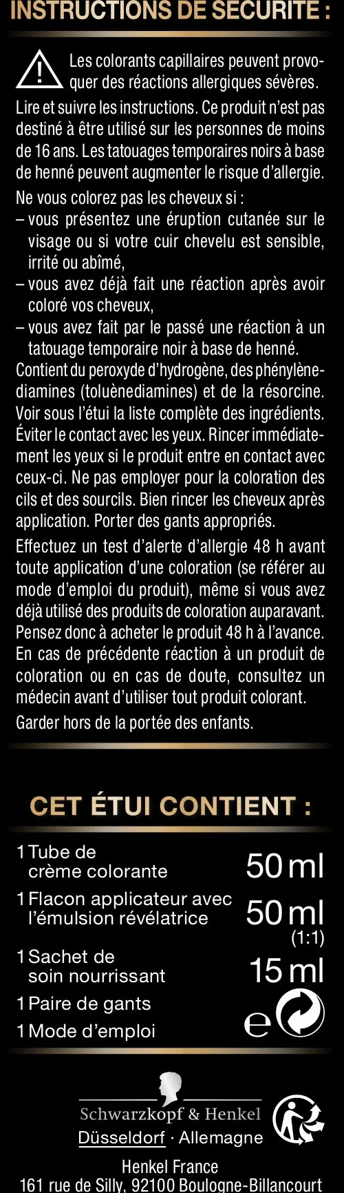 Coloration Permanente Crème Soin 7.0 Blond Foncé, Couverture 100% Cheveux Blancs, Longue Durée