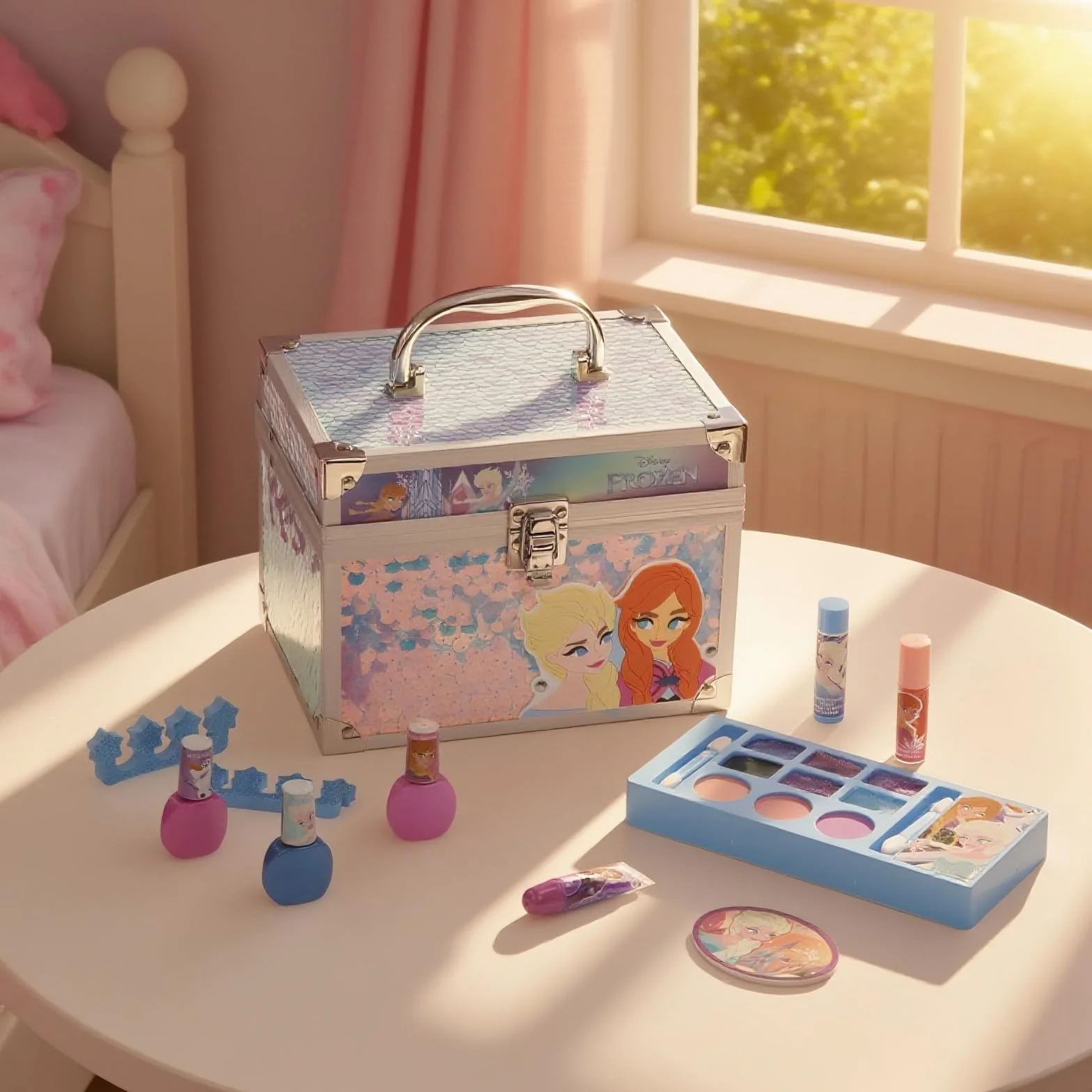 Frozen Coffret Maquillage Enfant Gloss & Vernis Valise Beauté