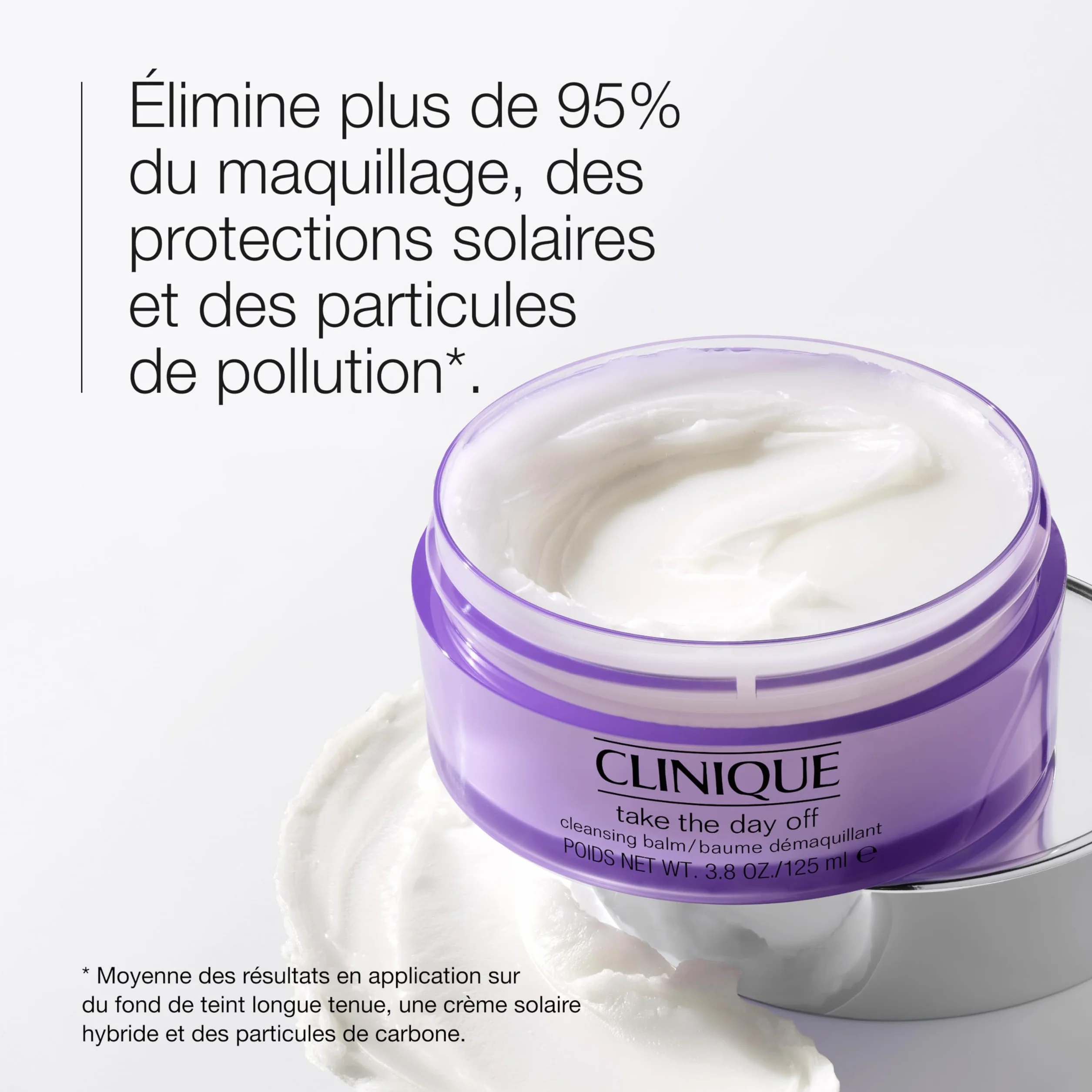 Clinique Take The Day Off Baume Démaquillant Dissout Maquillage et Écran Solaire