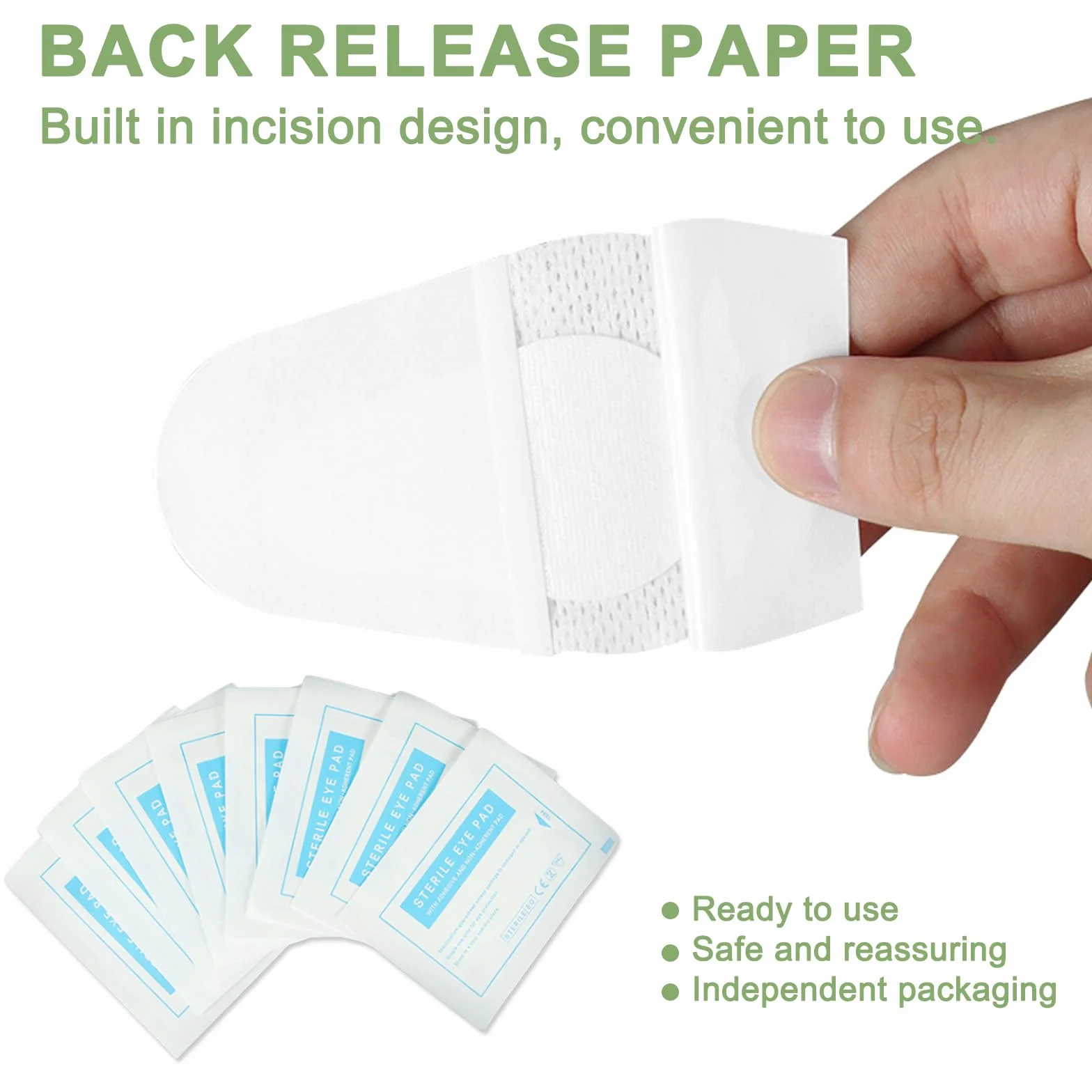 Pansements Oculaires Non Tissés 30 Pièces, Eye Patchs Jetables pour Amblyopie, Œil Paresseux
