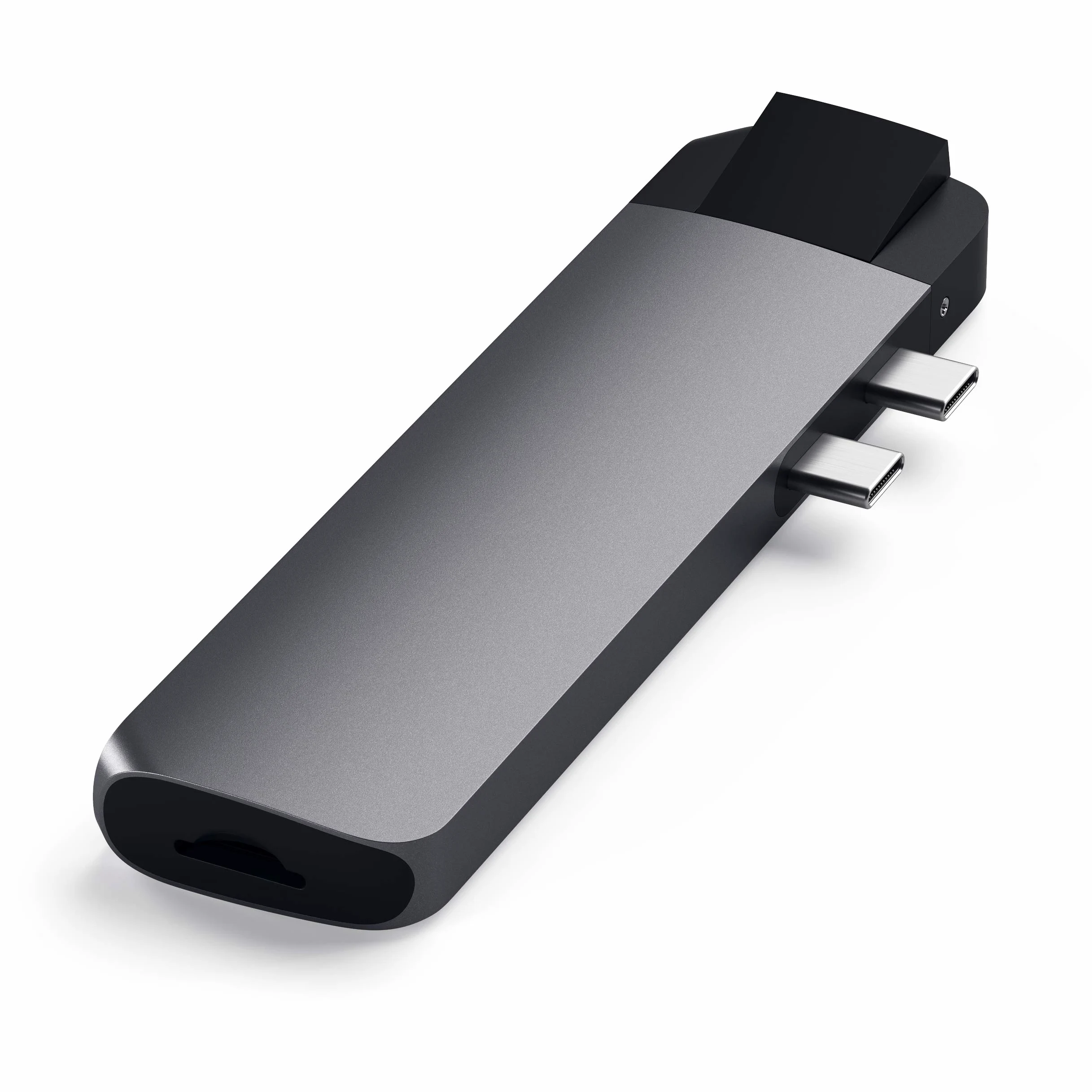 SATECHI Adaptateur Hub Pro Type-C avec Ethernet - HDMI 4K, USB-C, Ethernet Gigabit, USB 3.0, Fente pour Carte Micro SD - pour Macbook Pro/Air M2/M1 (Gris Sidéral) | Pour MacBook Air/Pro/Neo M1 M2, HDMI 4K@30Hz, 2x USB-A 3.0 5Gbps, lecteur MicroSD/SD UHS-I