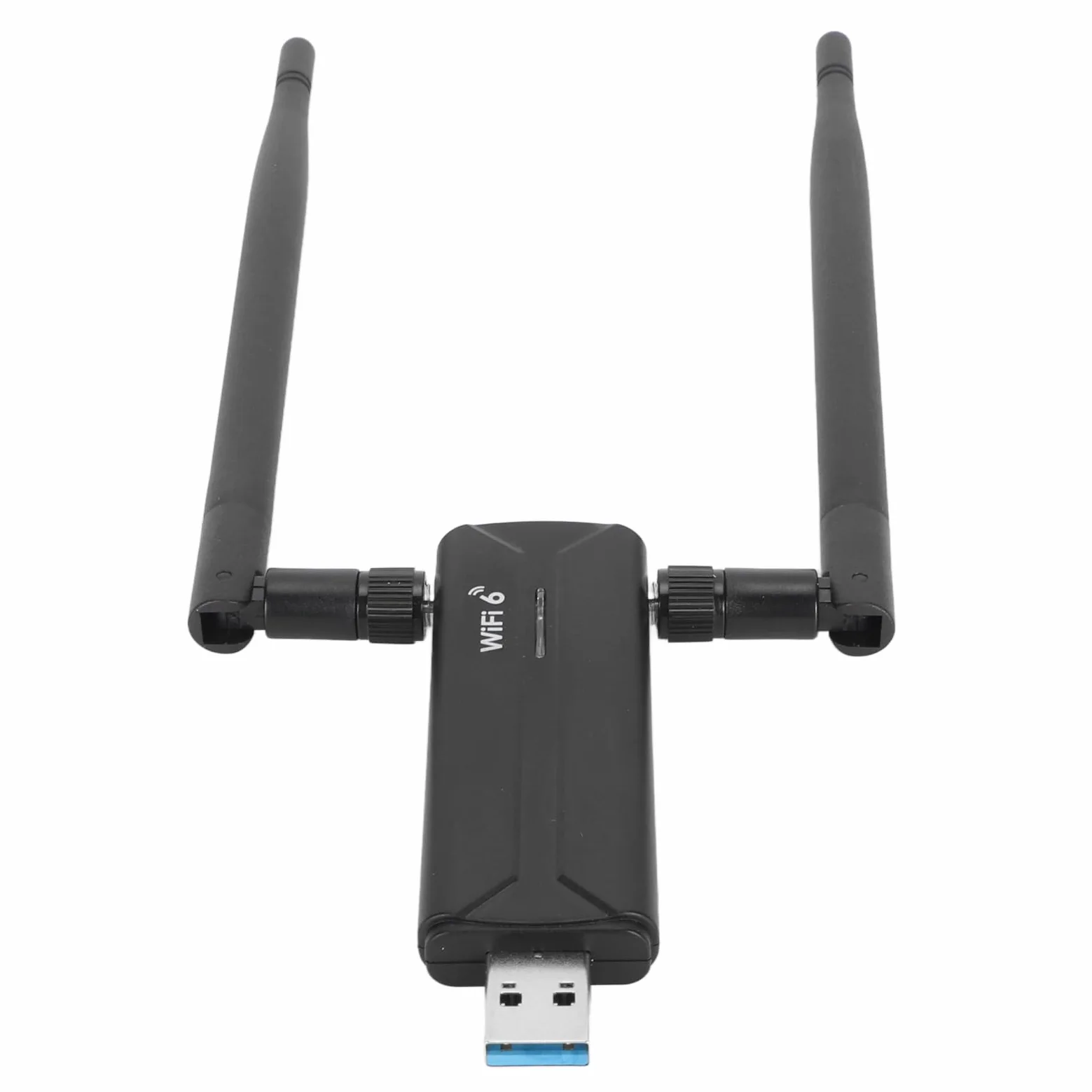 Topiky Adaptateur WiFi USB 3.0 WiFi 6E AX5400M pour PC, 802.11AX 3 Bandes 6G 5G 2,4G Double Antennes 6 DBi Adaptateur Réseau USB WiFi Dongle pour Ordinateur de Bureau Ordinateur