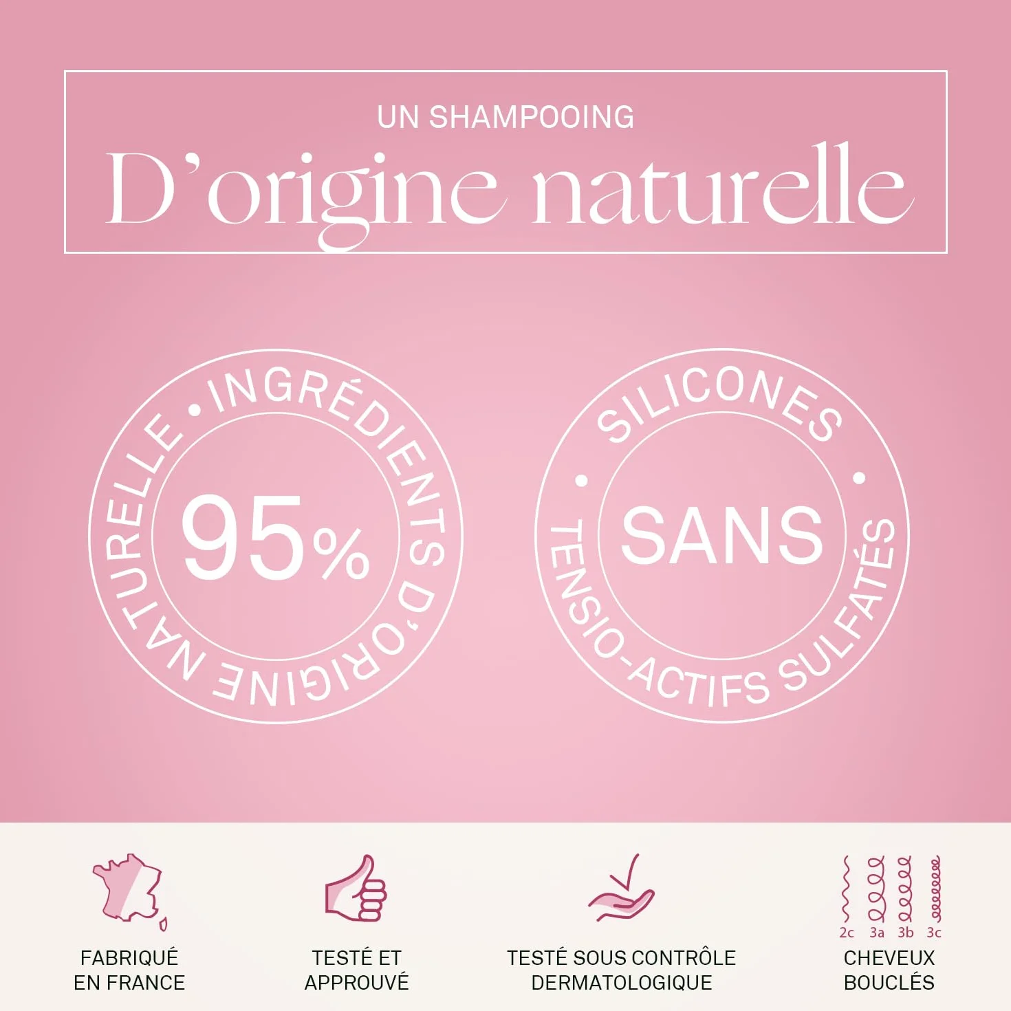 Luxéol Shampoing Cheveux Bouclés 200 ml Sans Silicones Sans Sulfates Anti-Frisottis