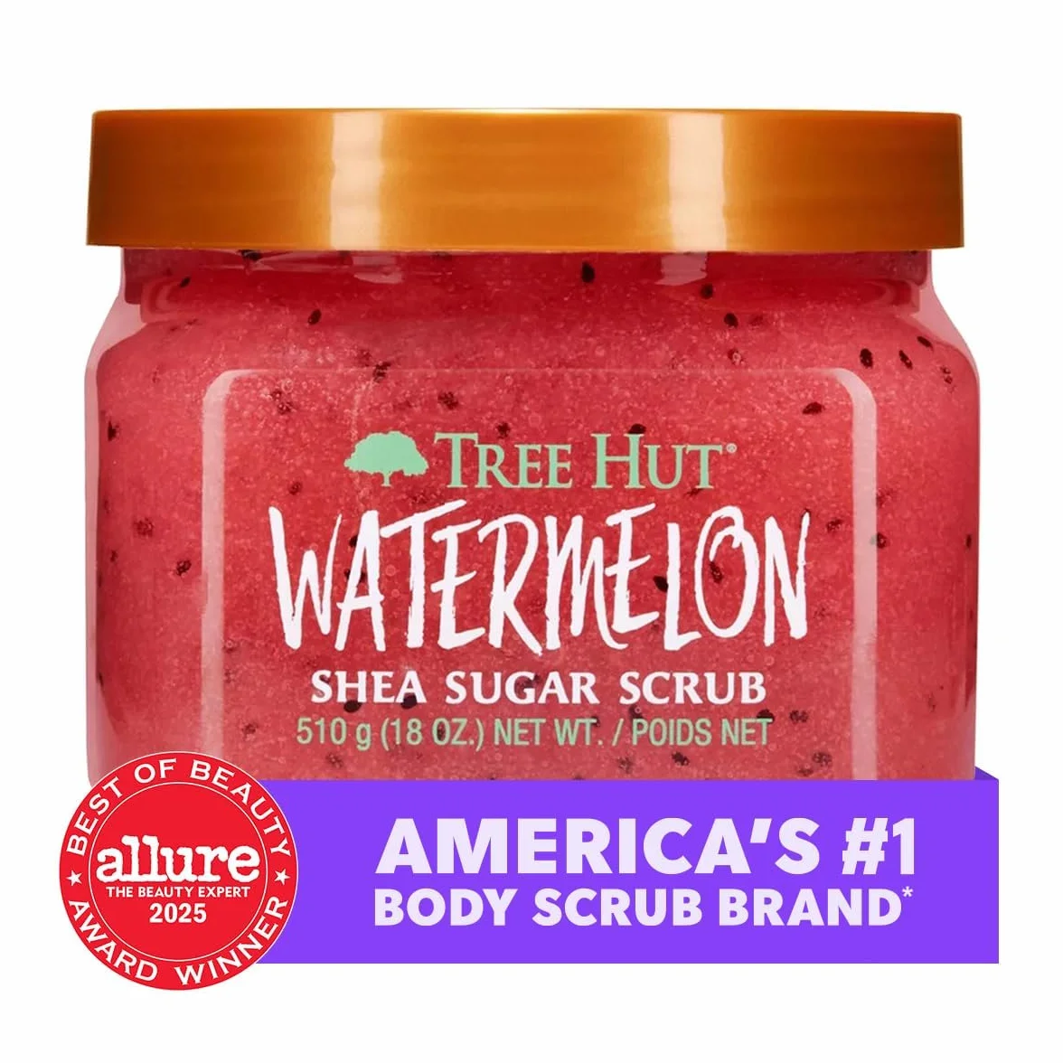 TREE HUT Watermelon Shea Sugar Scrub Exfoliante Corporal de Azúcar Natural 510 gramos